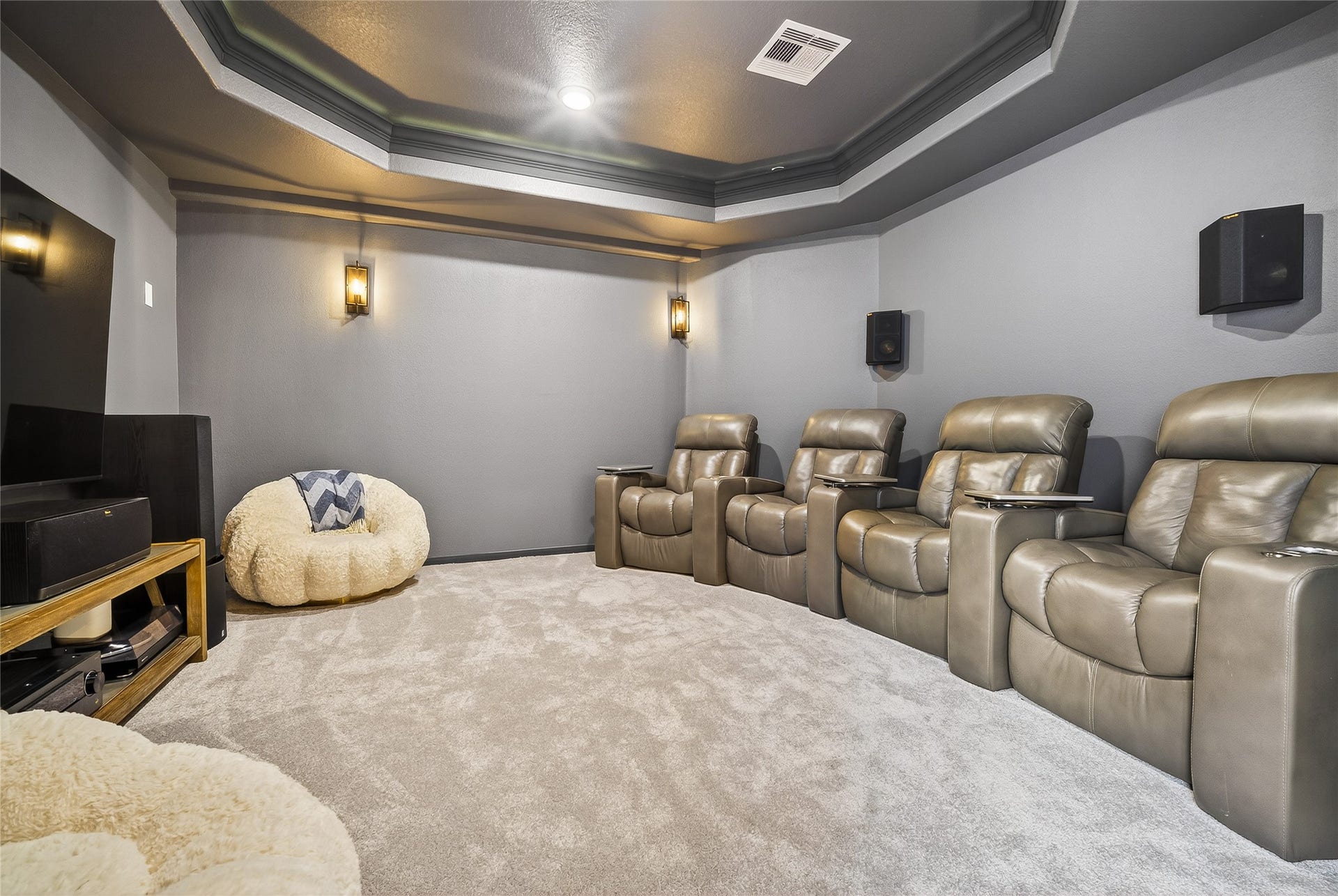 7907 Augusta Creek Court, Spring, TX 77389 MEDIA ROOM RECLINERS ARE NEGOTIABLE WITH AN ACCEPTABLE OFFER.