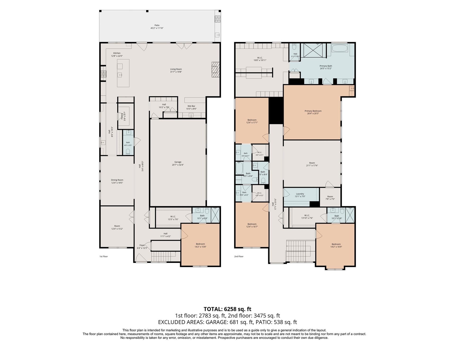 316 W 30th Street, Houston, TX 77018 Floor Plan