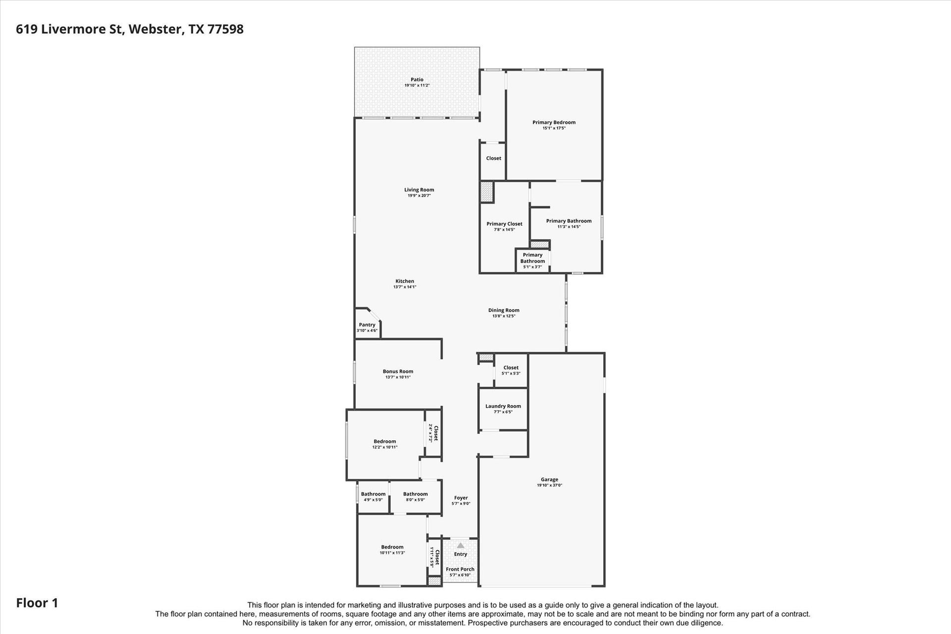 619 Livermore Street, Webster, TX 77598