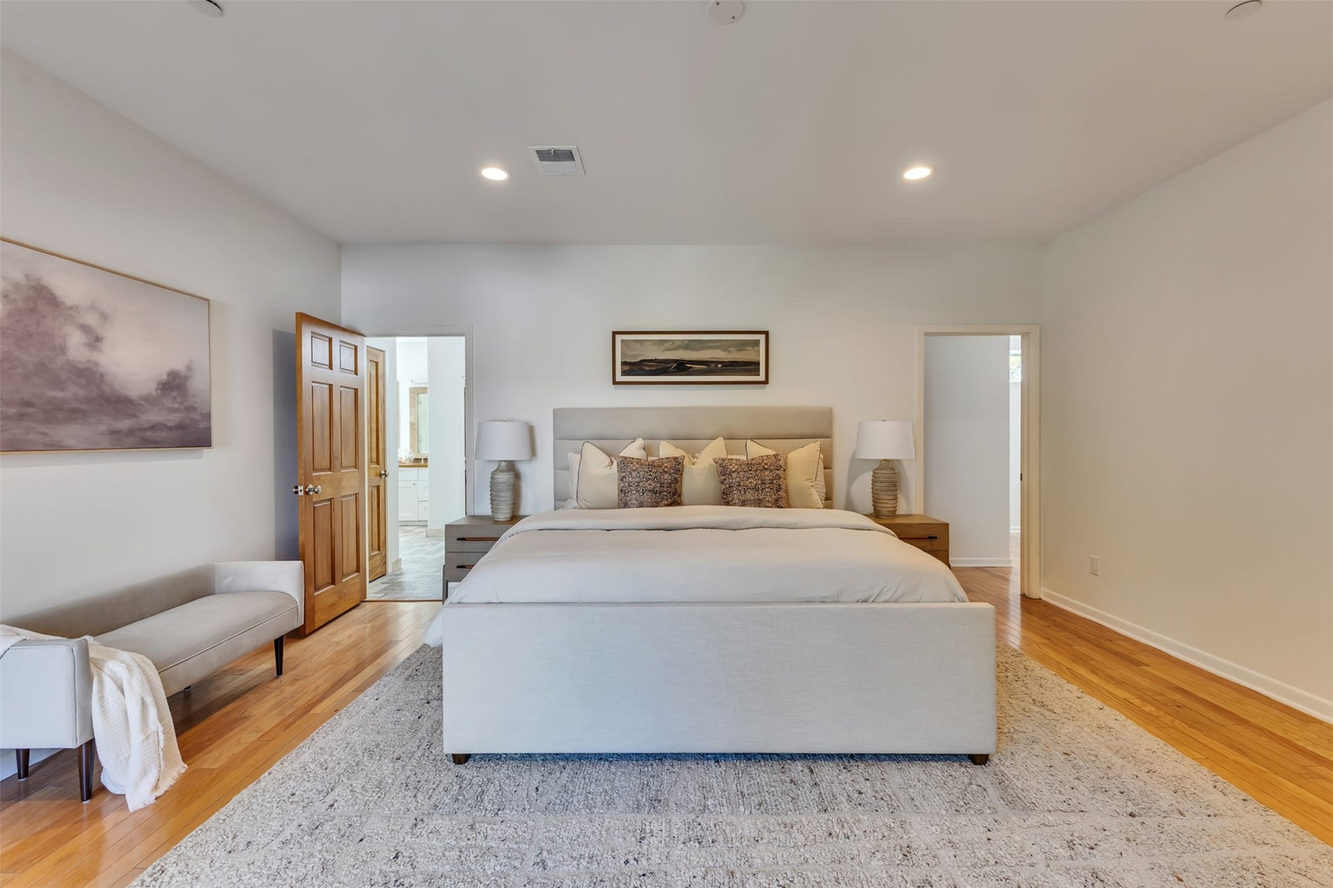 Secondary view of primary bedroom.