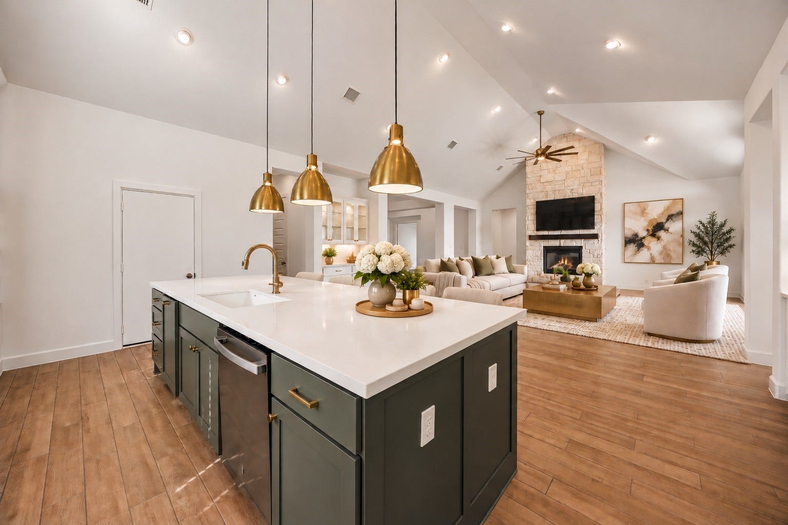 5422 Farm Hill Way, Fulshear, TX 77441 Open Living Floor PlanVirtually Staged