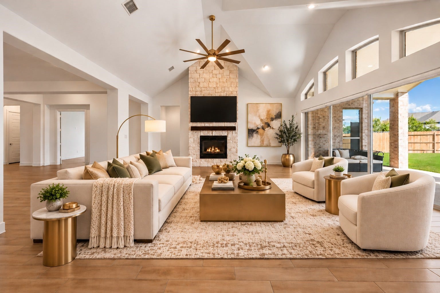 5422 Farm Hill Way, Fulshear, TX 77441 Living RoomVirtually Staged
