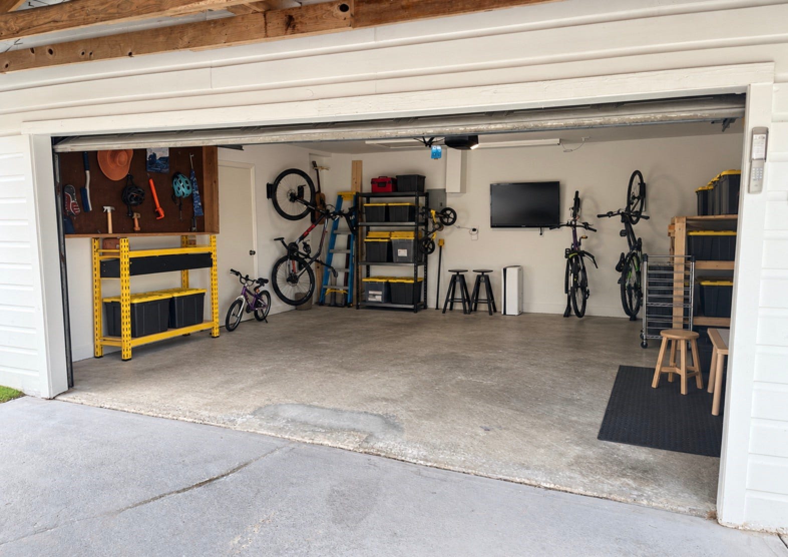 A rare two car detached garage offers ample parking, storage and additional flexibility.