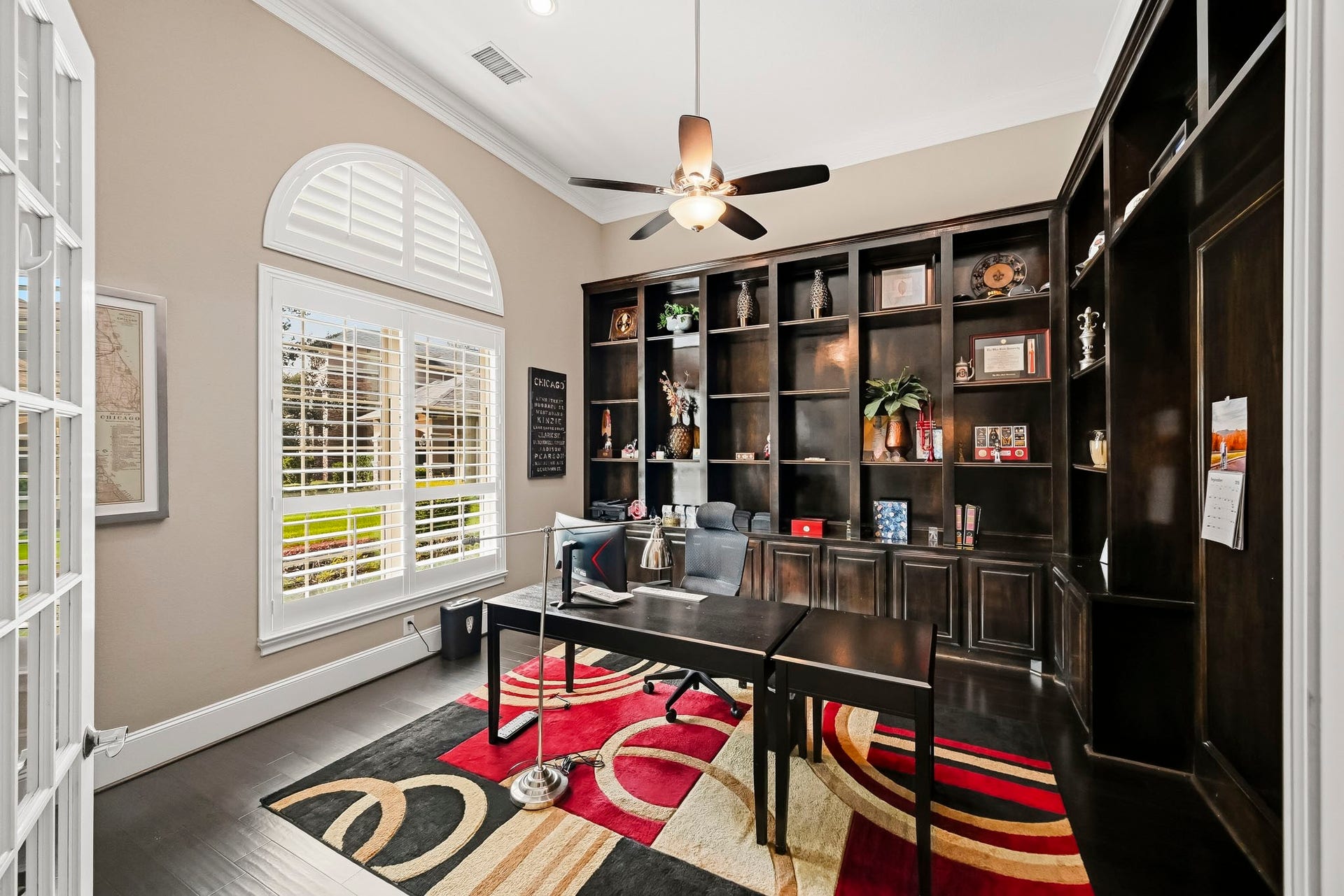 2 Turin Turn Drive, Missouri City, TX 77459 Study with impressive built in bookcases