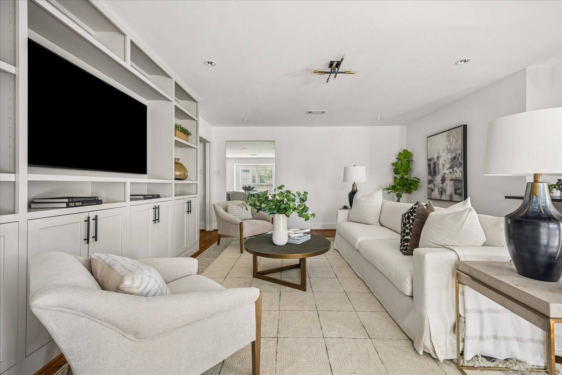 4130 Costa Rica Road, Houston, TX 77092 Understated architectural details and a soft, neutral palette give this inviting space a relaxed, contemporary feel.