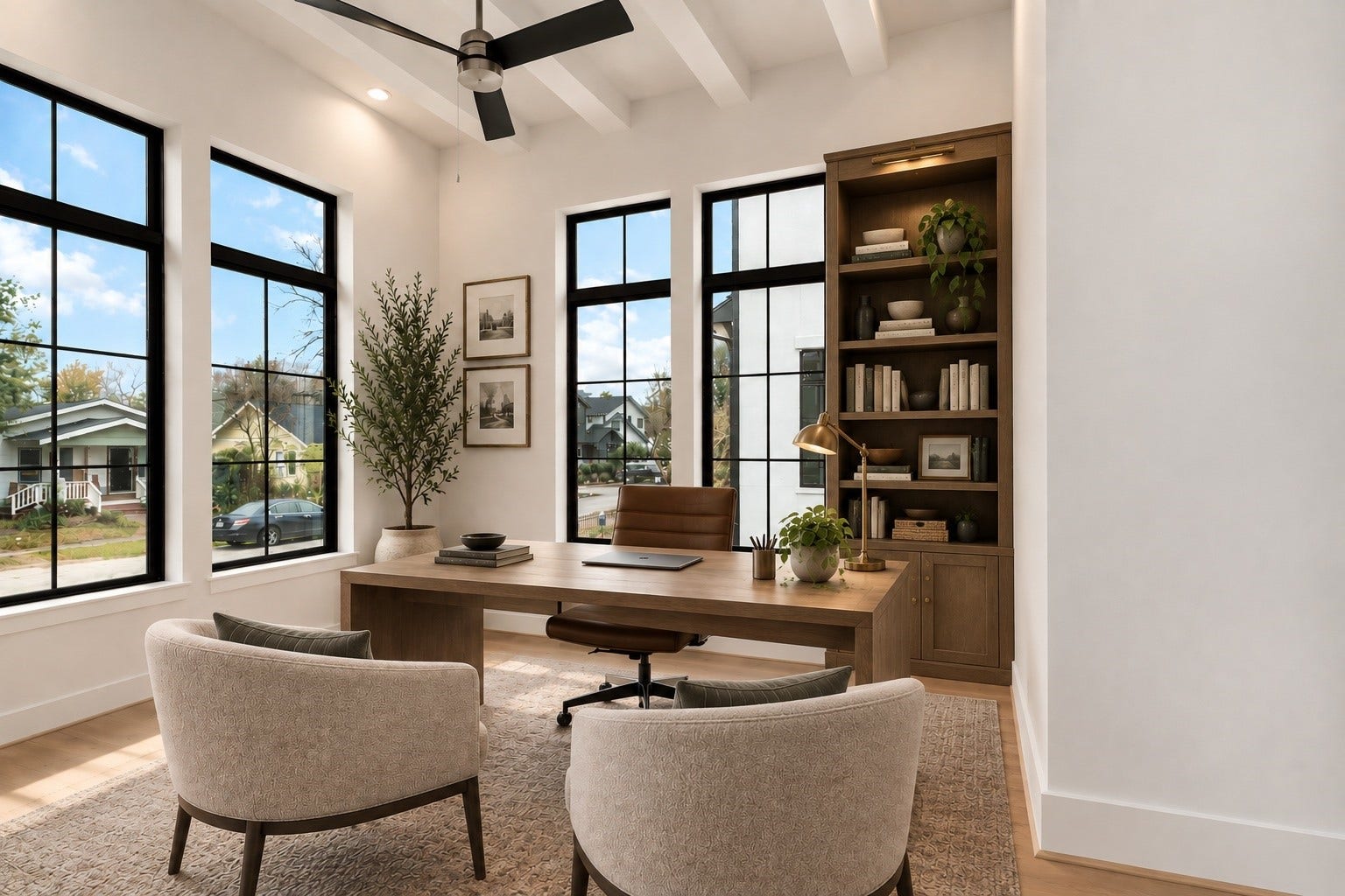 Office virtual staging.