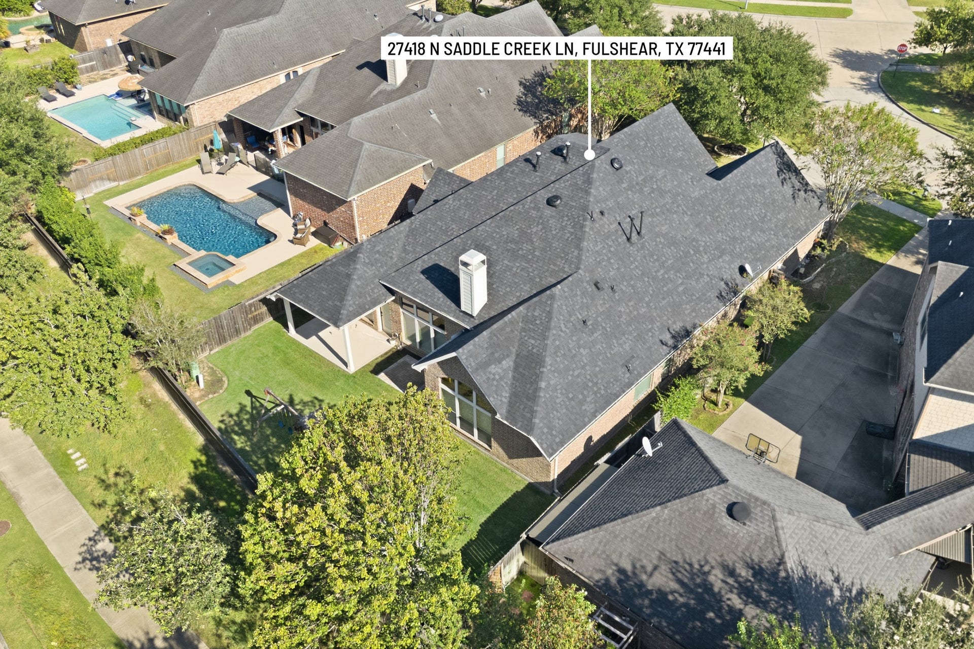27418 N Saddle Creek Lane, Fulshear, TX 77441 No front and back neighbors. New Roof 10/2026