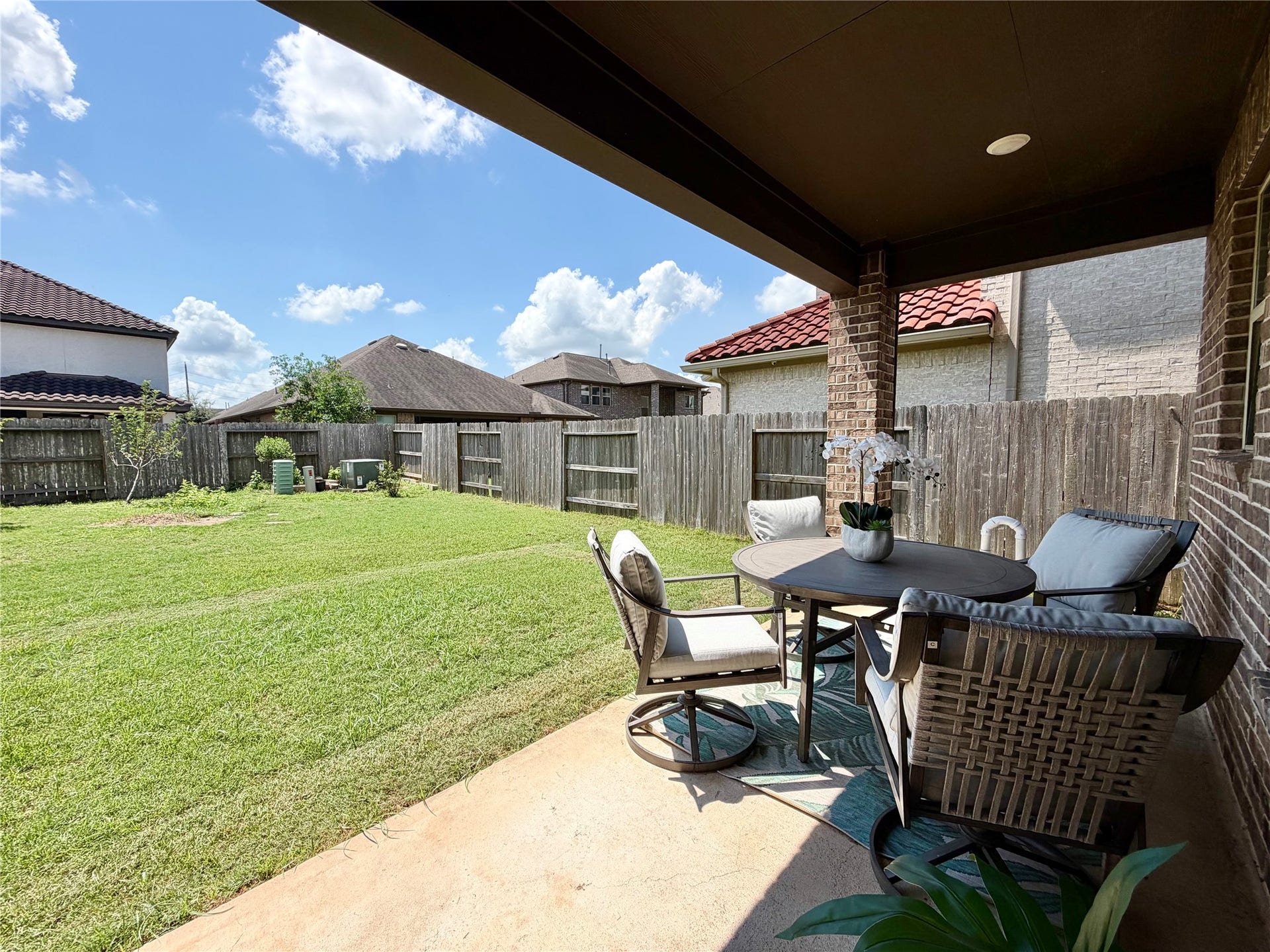 6503 Jesse Creek Lane, Sugar Land, TX 77479 Backyard covered patio