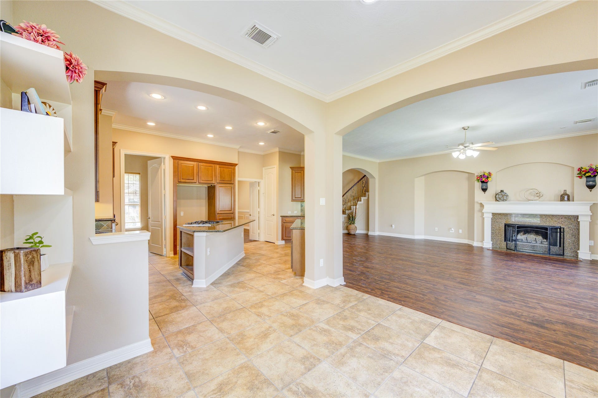 18614 Thomas Survey Drive, Cypress, TX 77433 Spacious walk-in pantry featuring an automatic motion-sensor light for added convenience