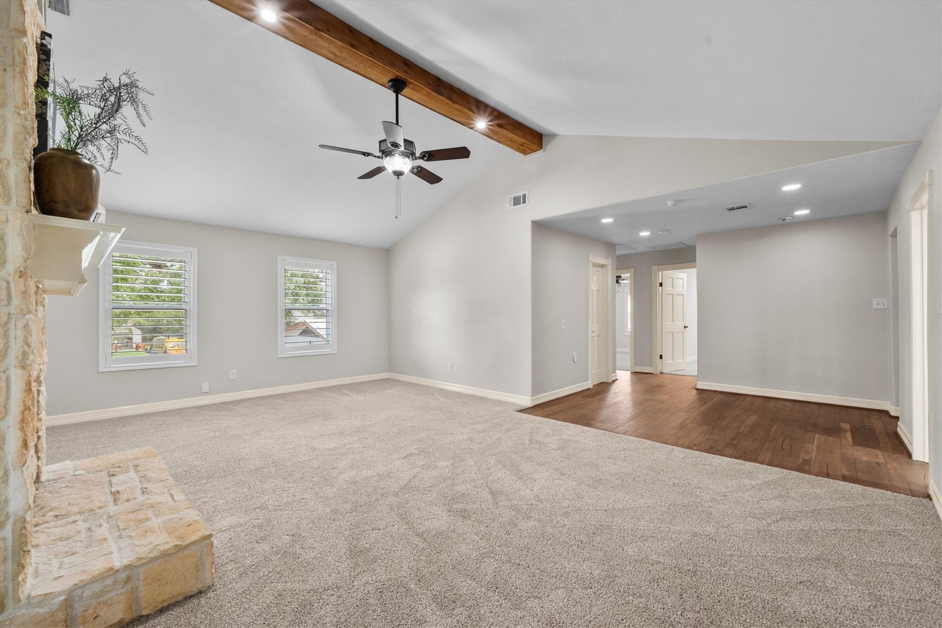 7119 Poole Road, Spring, TX 77379 The upstairs bedrooms are arranged around the central living area, creating a convenient layout that connects comfortable retreats with an inviting space to gather.