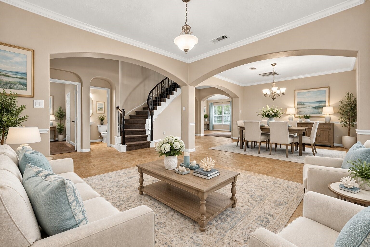3503 Trail Bend, Missouri City, TX 77459 Virtually Staged Formal Living