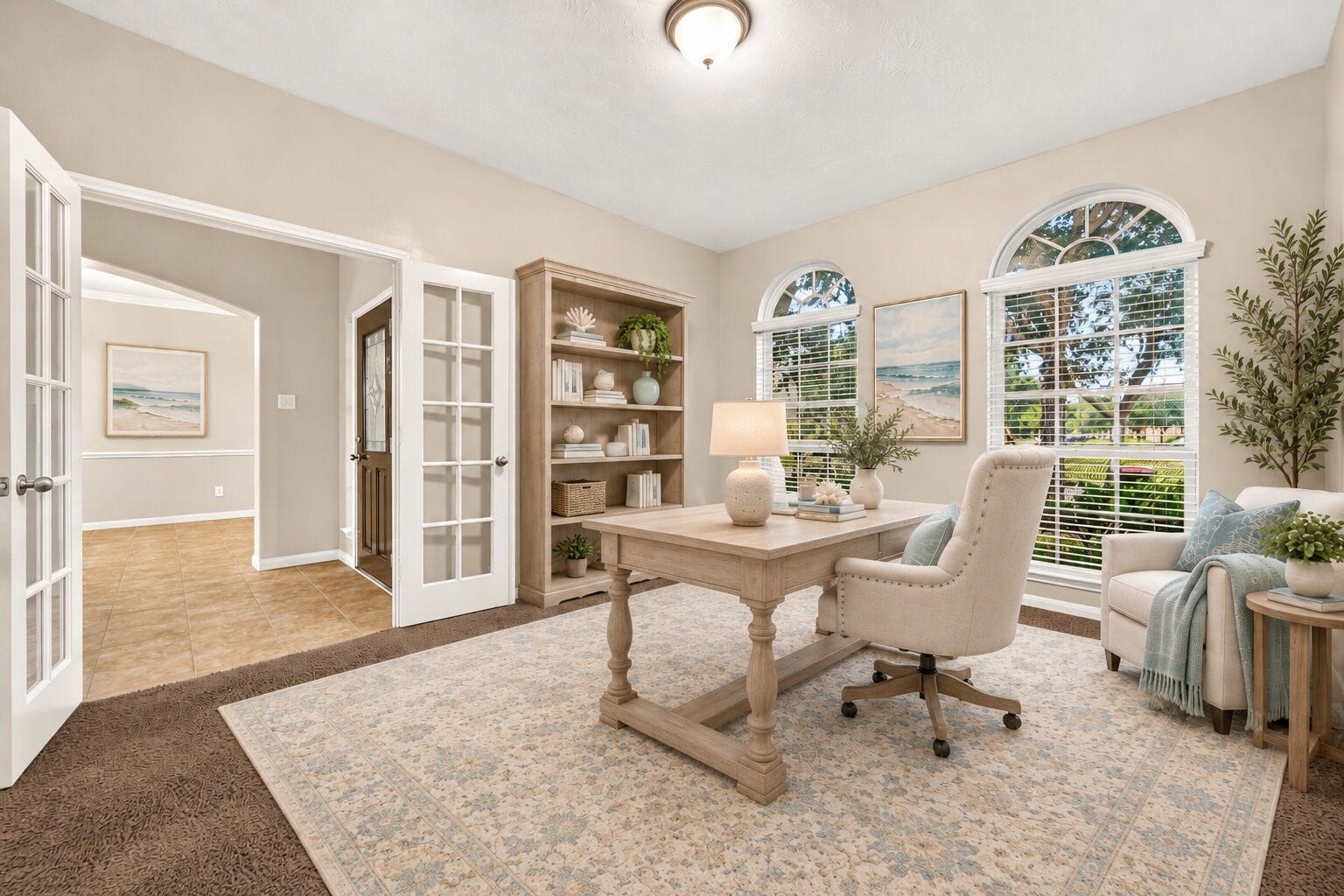 3503 Trail Bend, Missouri City, TX 77459 Virtually Staged Study Room