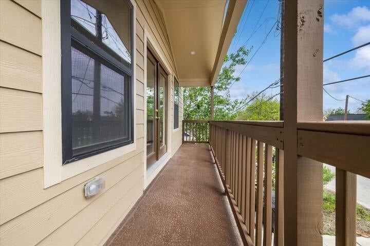 Perfect spot on the balcony for seating!