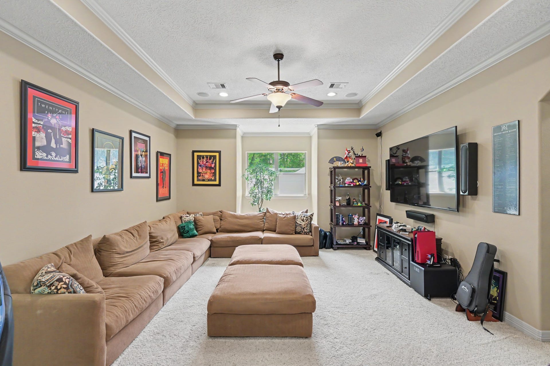 27706 Braydon Court, Spring, TX 77386 Another view of the large, second floor media/game room.
