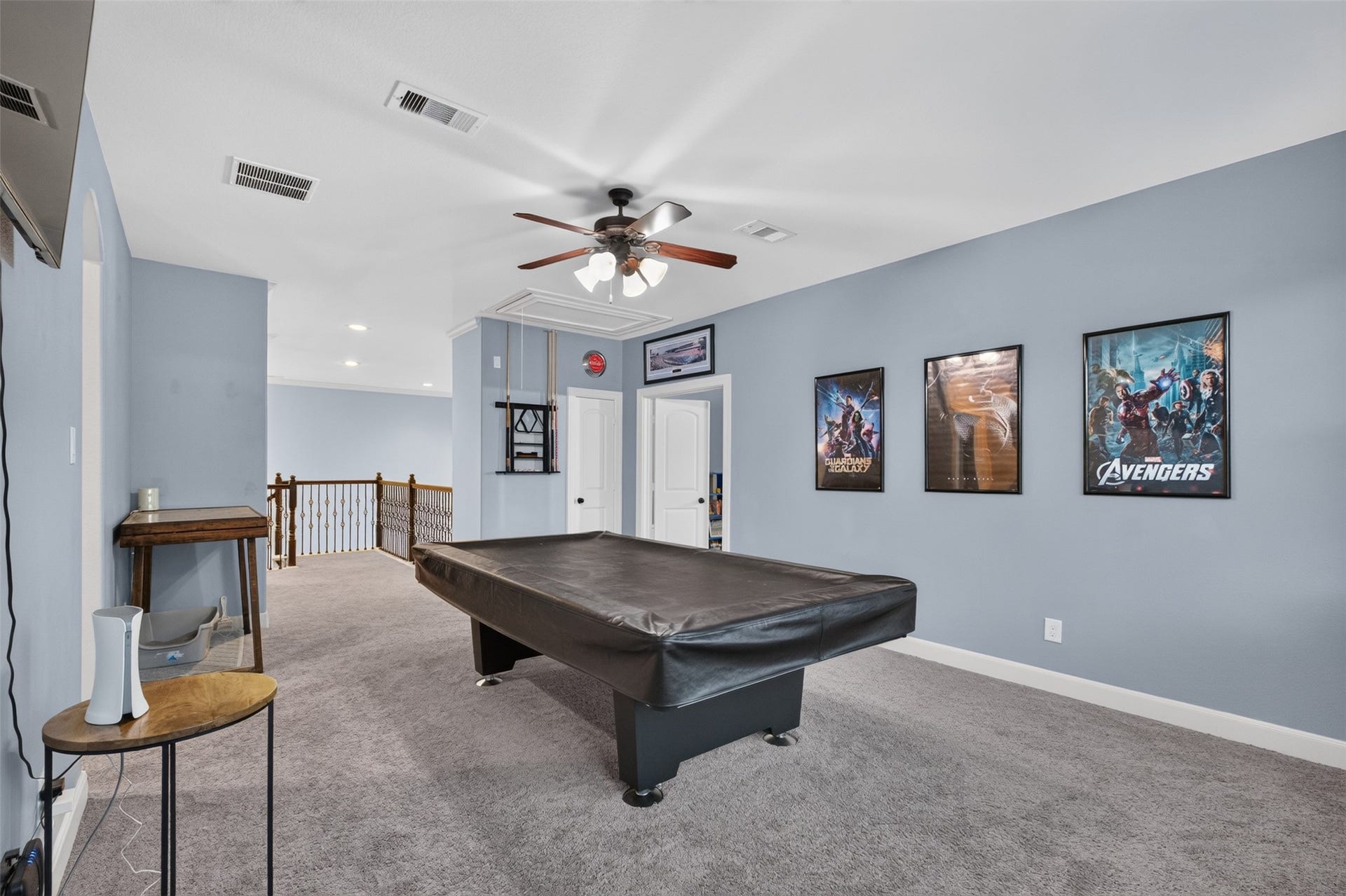 2806 Texas Laurel Drive, Katy, TX 77494 Game room is off the hallway and leads into the media room