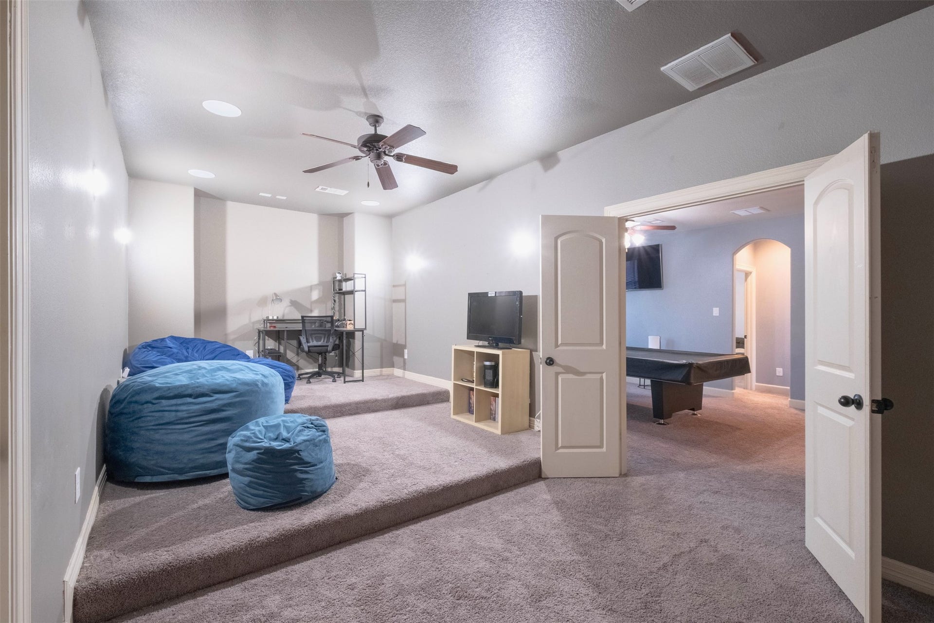 2806 Texas Laurel Drive, Katy, TX 77494 Media room currently used as a work area and hang out space