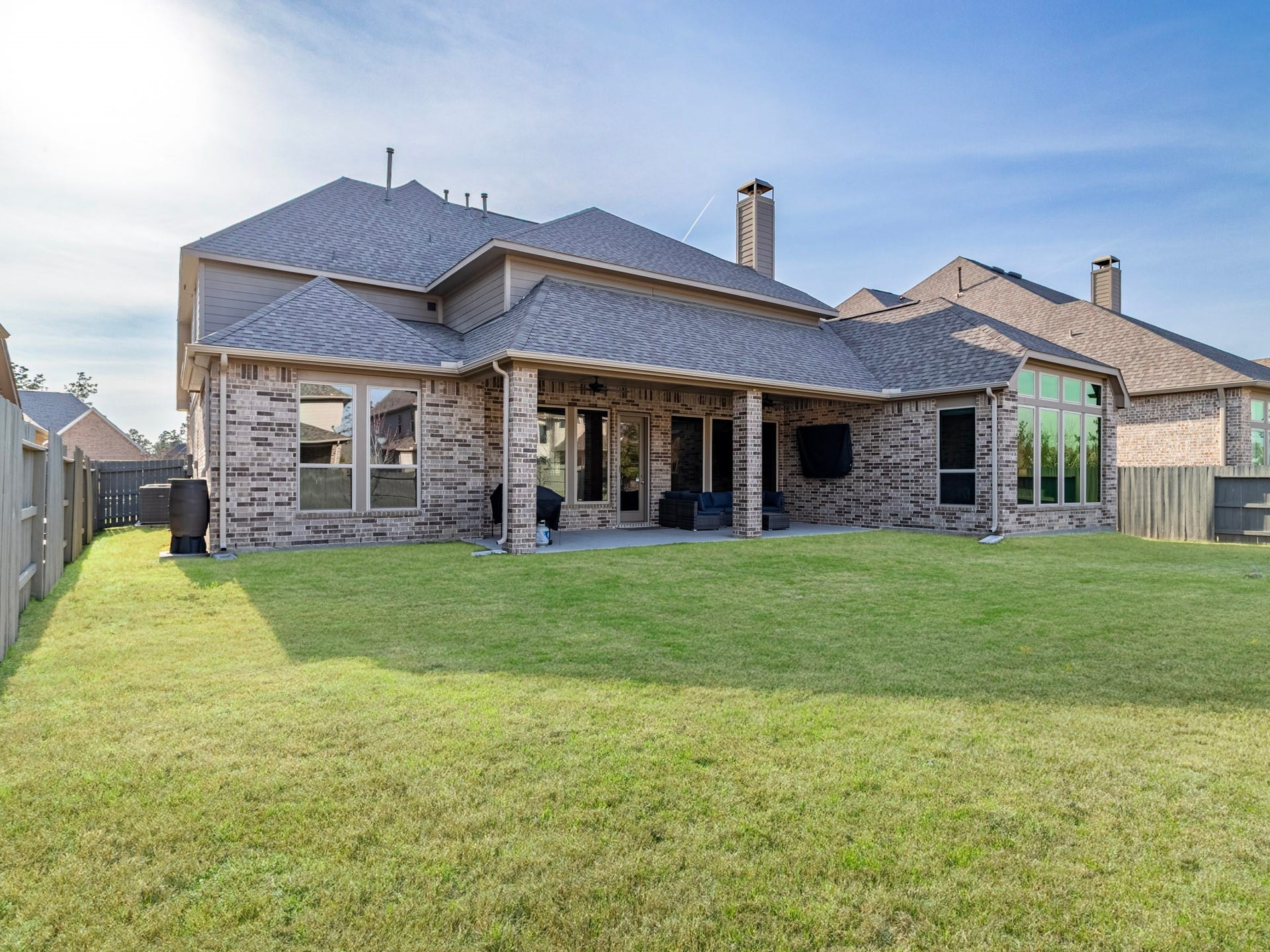 17429 Orchid Falls Lane, Conroe, TX 77302 Massive back yard