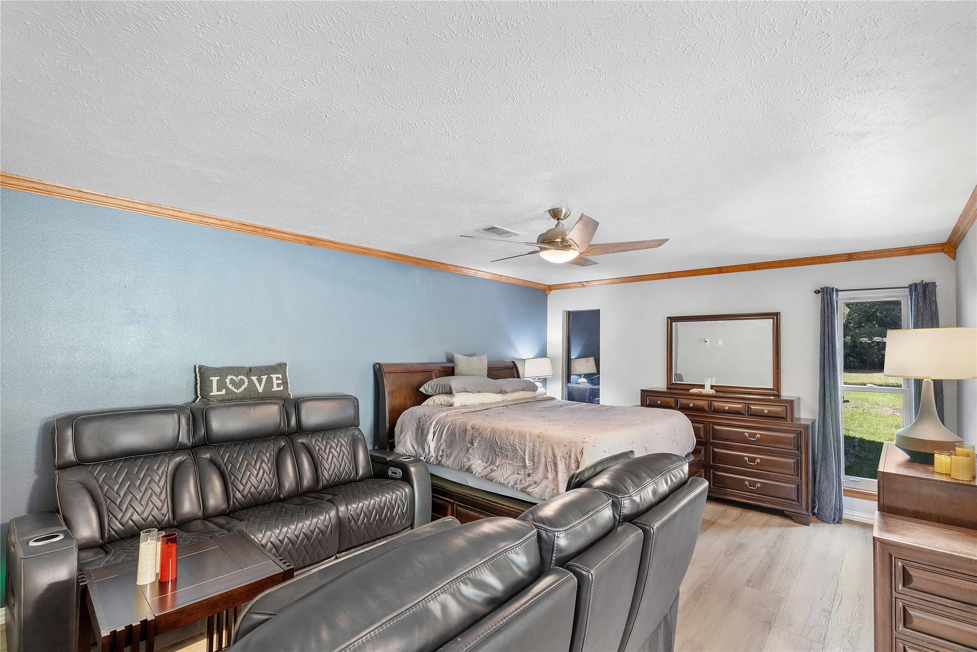 Primary bedroom located downstair