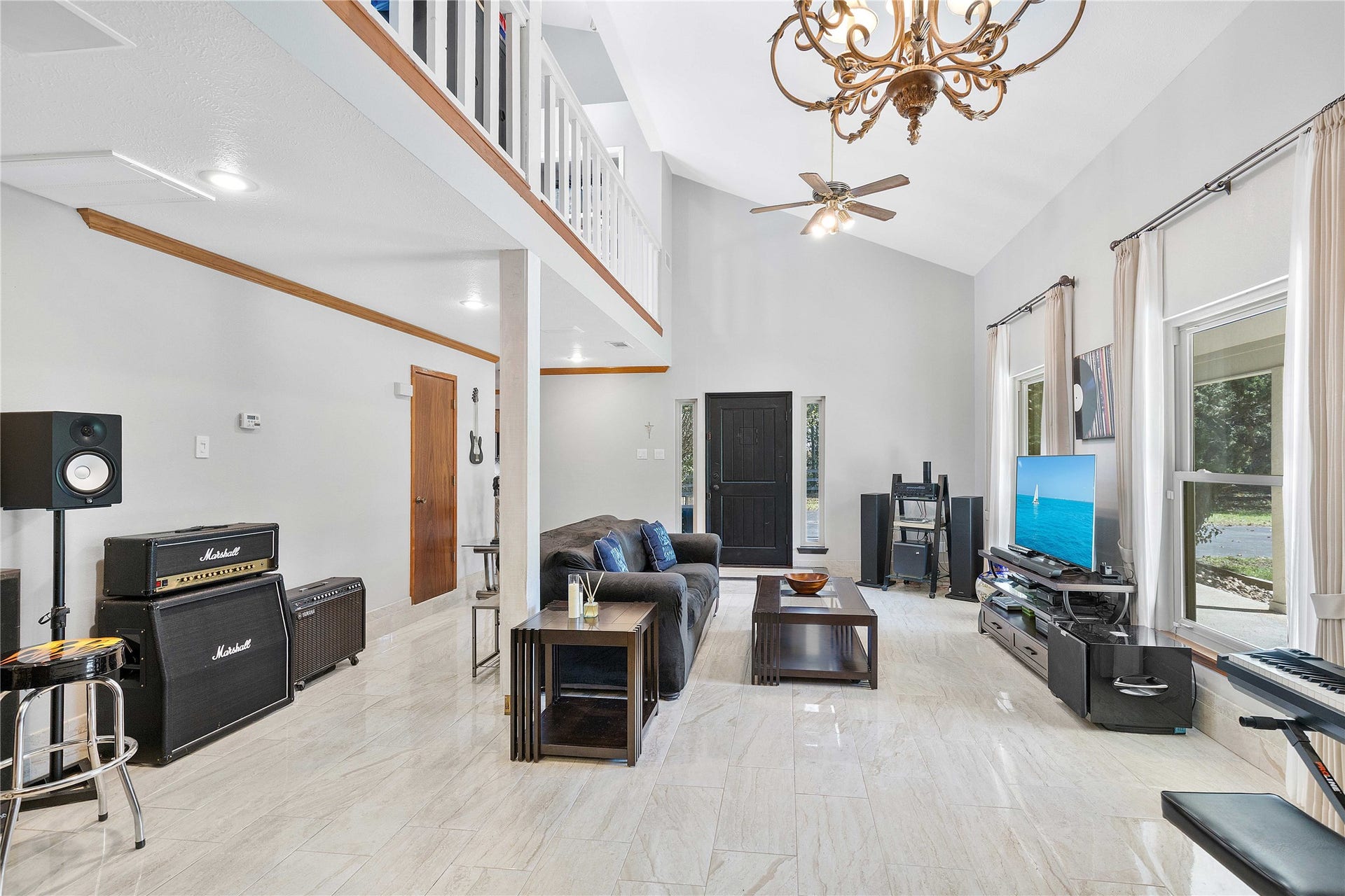 View of the front living room towards the front door