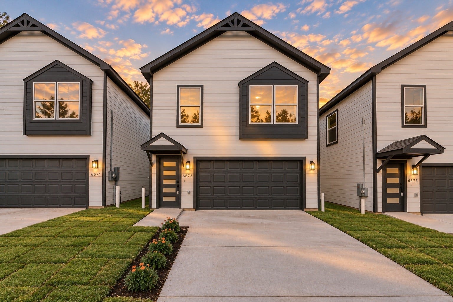 6673 Nielan Street, Houston, TX 77028 Welcome to 6673 Nielan St! Newly completed by Athelya Homes, this 2-story home features modern farmhouse-inspired architecture, contrasting exterior finishes, a 2-car attached garage & private driveway.