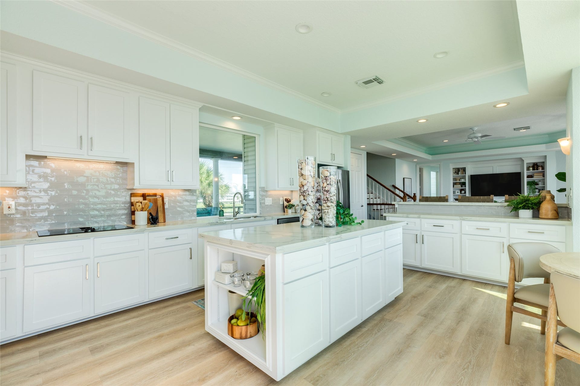 20911 W Sand Hill Drive, Galveston, TX 77554 Kitchen has tons of storage space