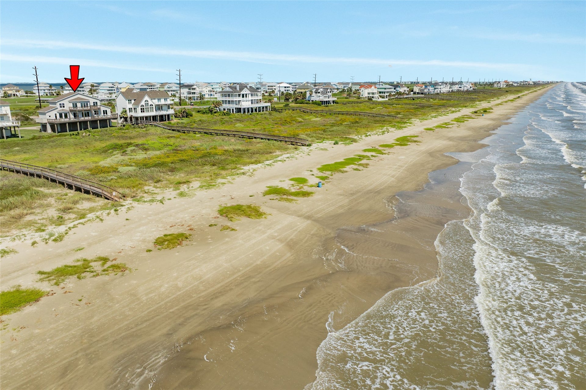20911 W Sand Hill Drive, Galveston, TX 77554 This beach has a wide healthy dune system