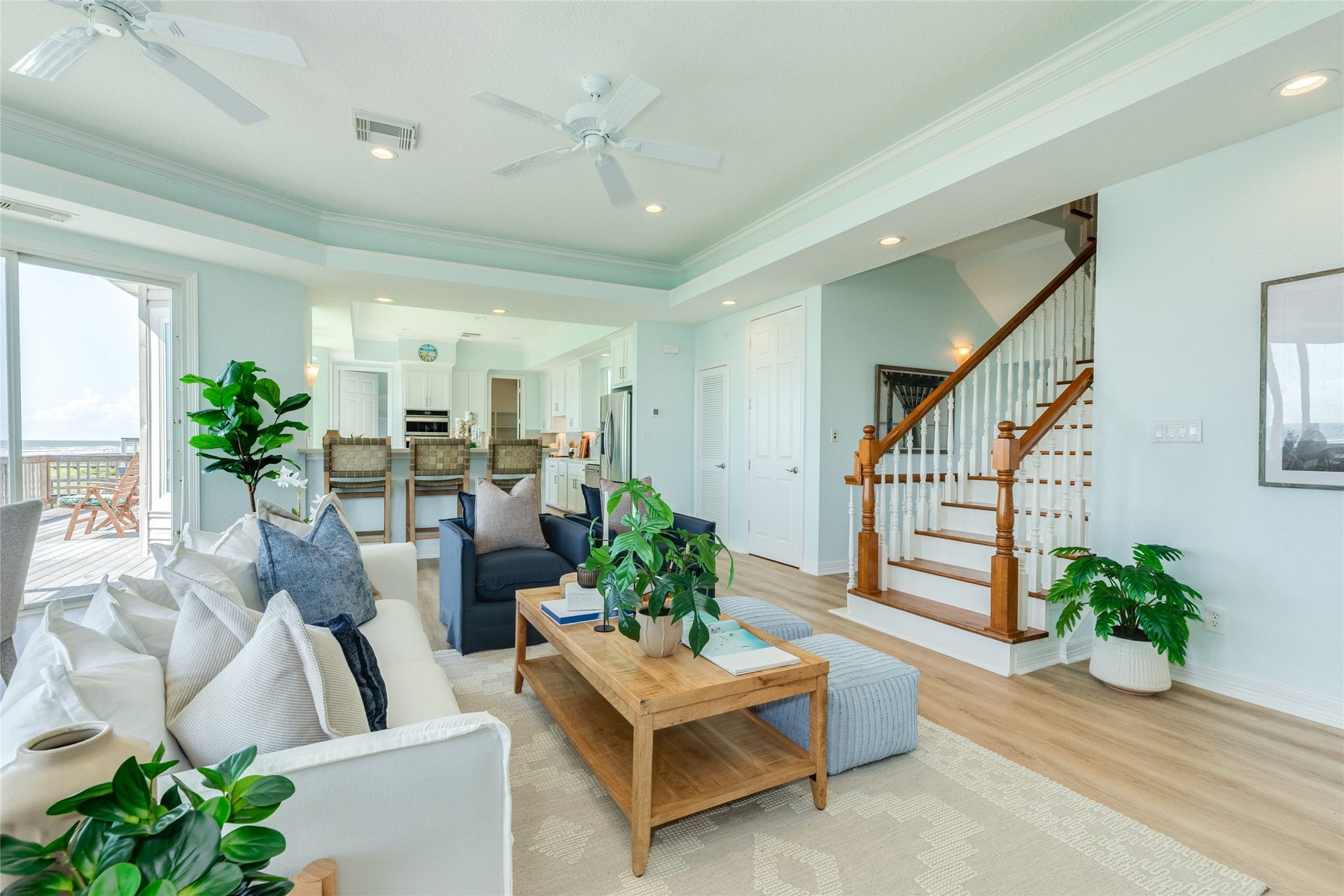 20911 W Sand Hill Drive, Galveston, TX 77554 Interior of the home painted in 2024