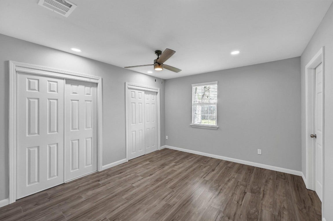 Master bedroom with big big closet