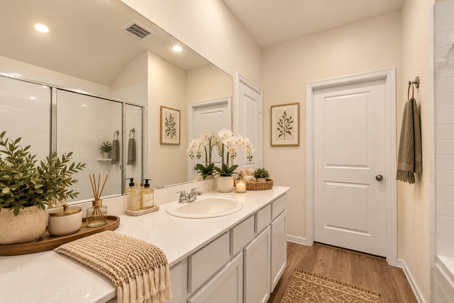 17342 Silver Birch Court, New Caney, TX 77357 Virtually staged primary bath.