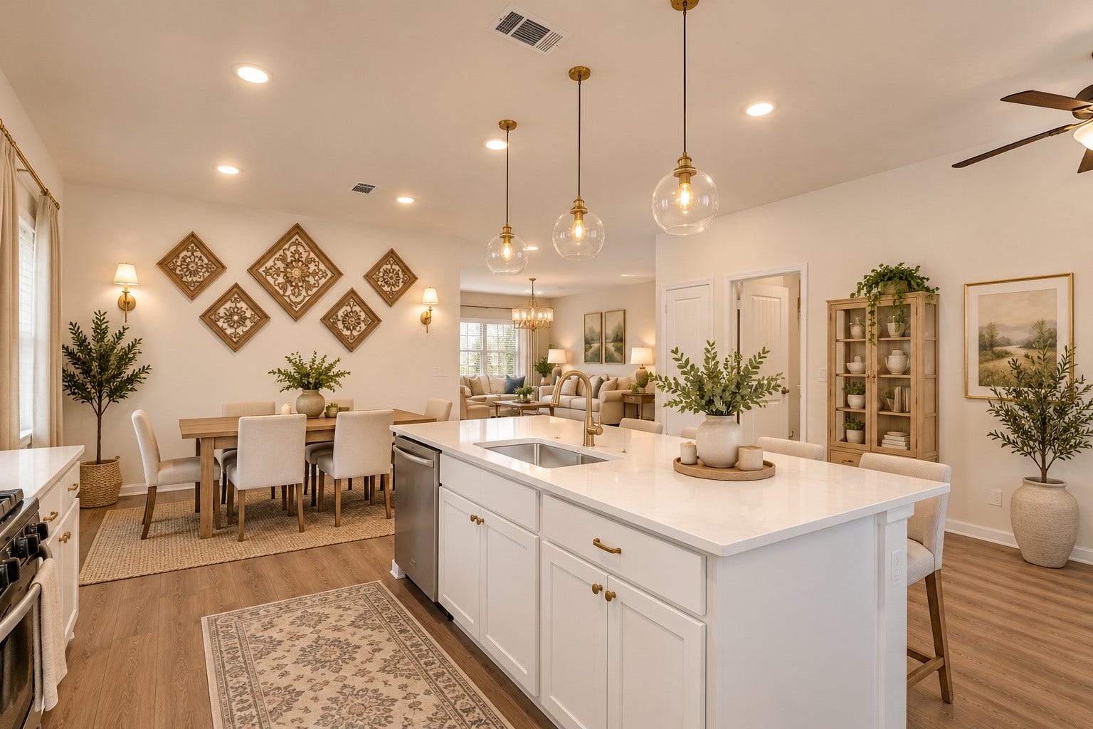 17342 Silver Birch Court, New Caney, TX 77357 Virtually staged kitchen.