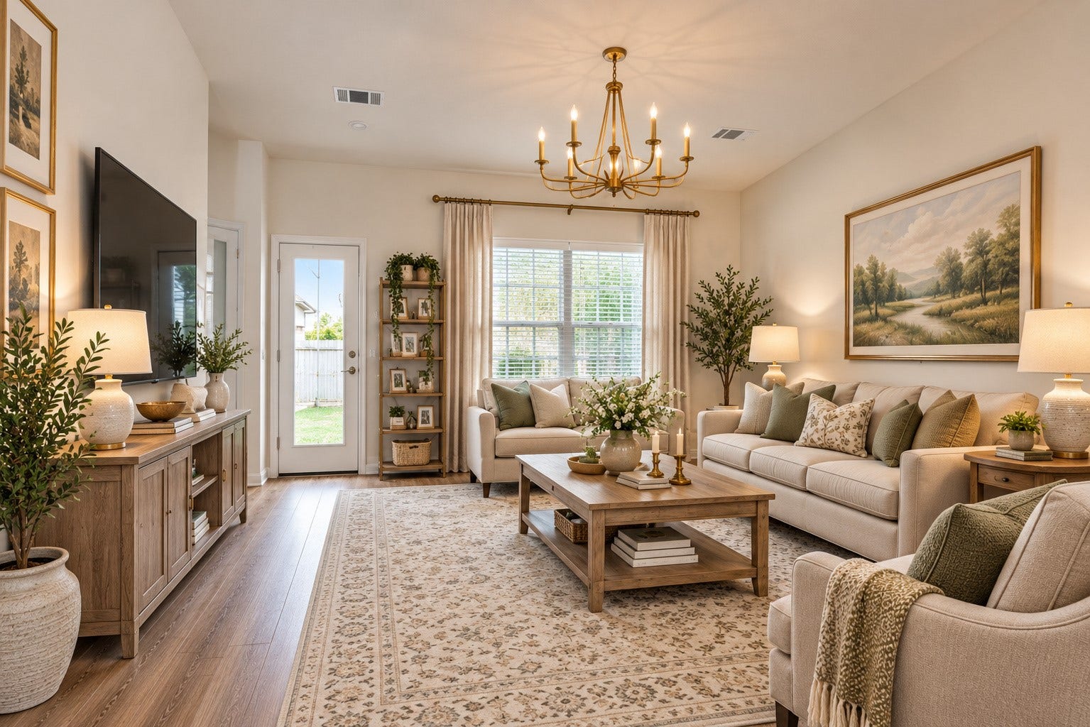 17342 Silver Birch Court, New Caney, TX 77357 Virtually staged living room