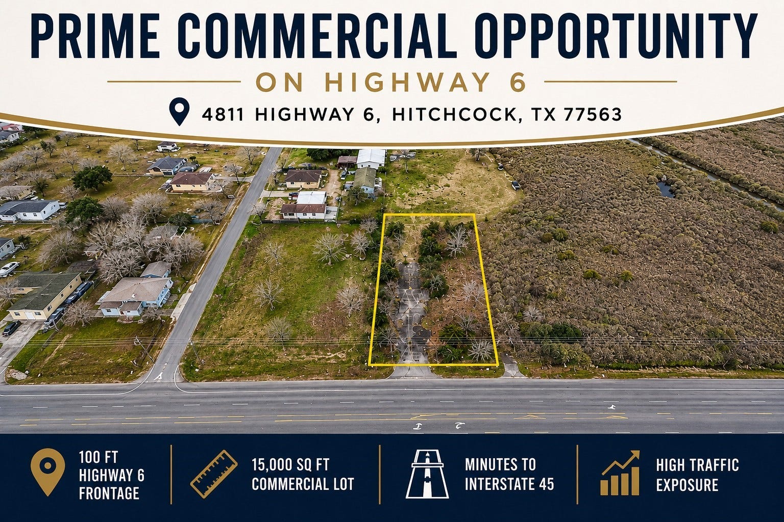 4811 Highway 6, Hitchcock, TX 77563 4811 Highway 6, Hitchcock, TX 77563
