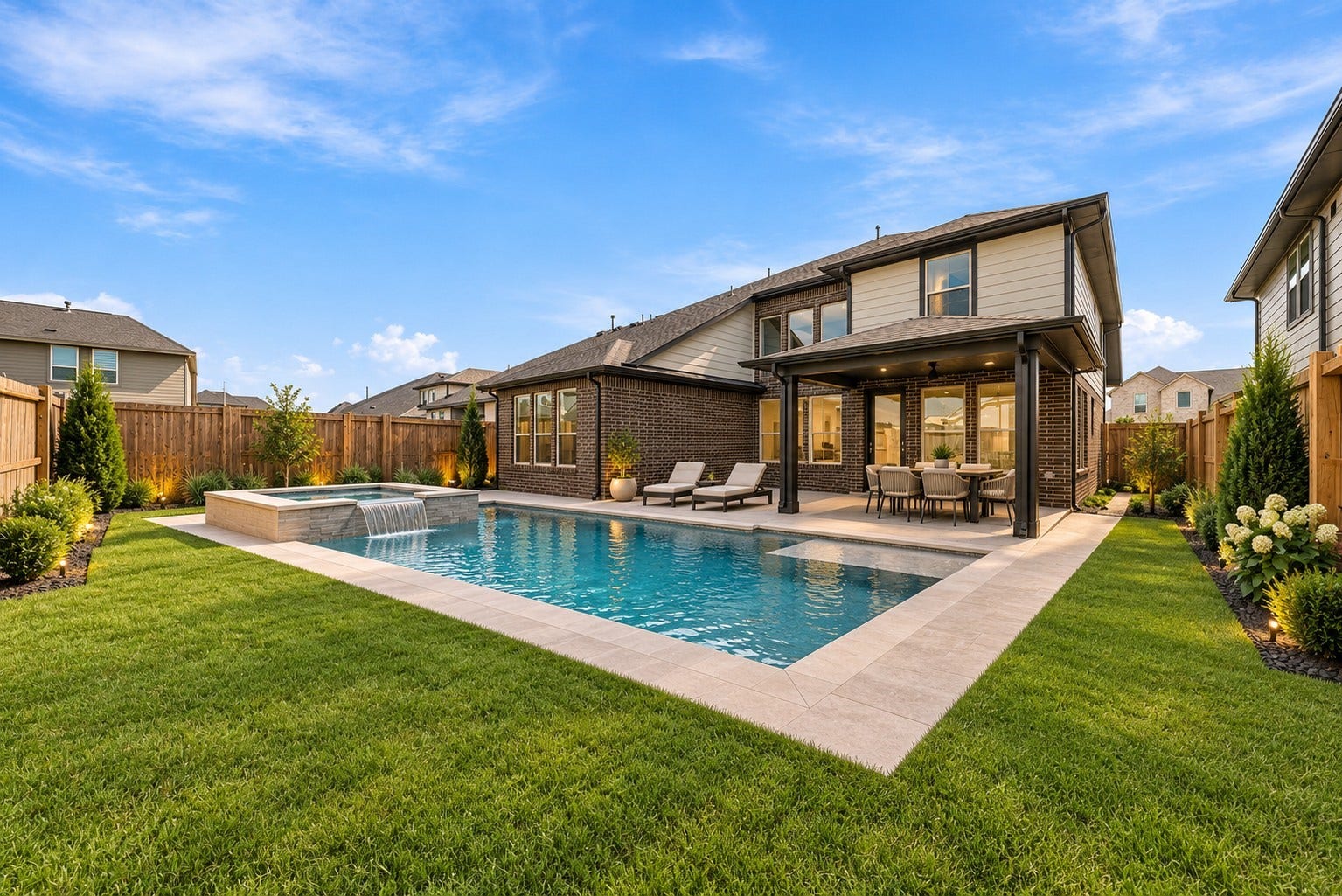 4518 Sunny Hazel Lane, Fulshear, TX 77441 Looking to Add a Future Pool? It Might Be Possible Shown With This Staging. Visual Purposes Only