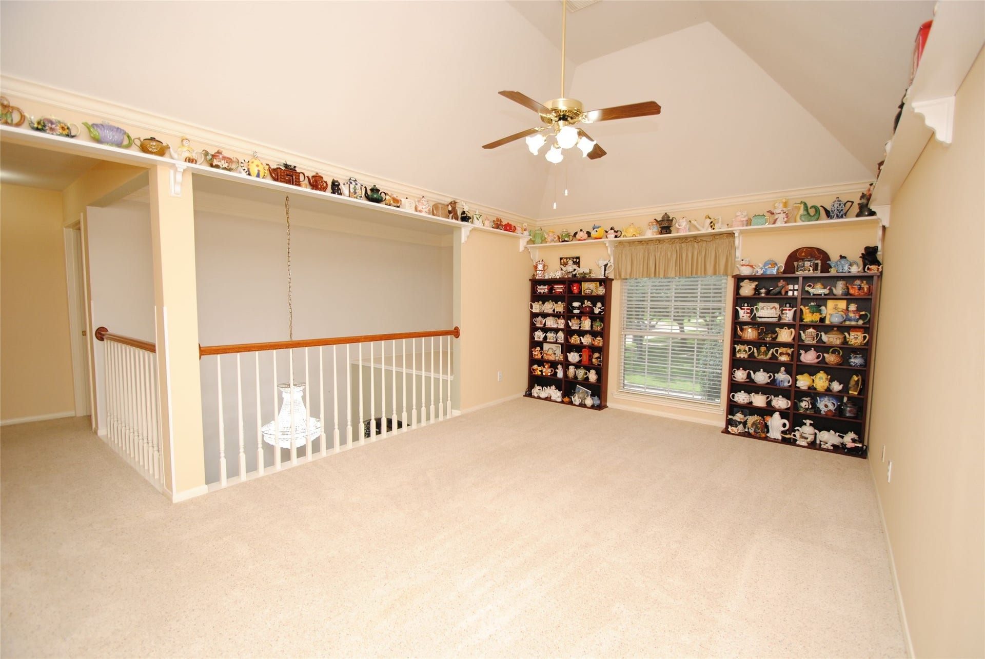 22902 Greenrush Drive, Katy, TX 77494 UNIQUE ELEVATED GAMBREL CEILING OVERLOOKING THE DOUBLE STORY FOYER