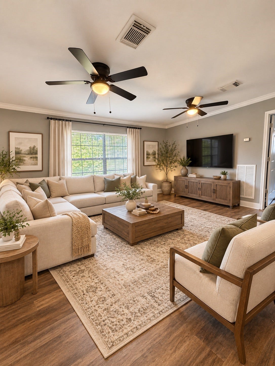 118 1/2 Anita Street, La Marque, TX 77568 Living room staged.