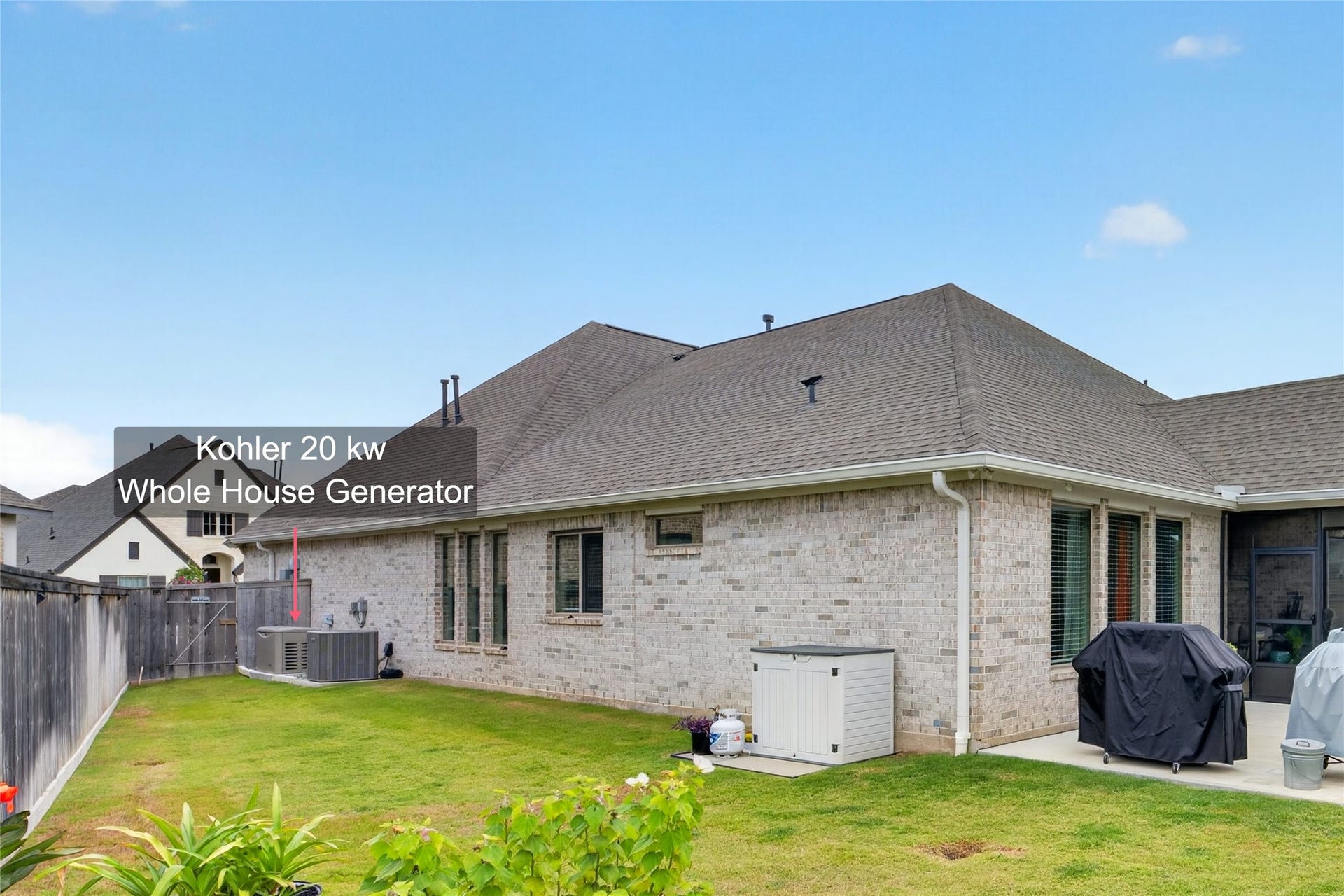 11351 Cosmopolitan Drive, Cypress, TX 77433 Kohler 20KW Whole-House Generator.