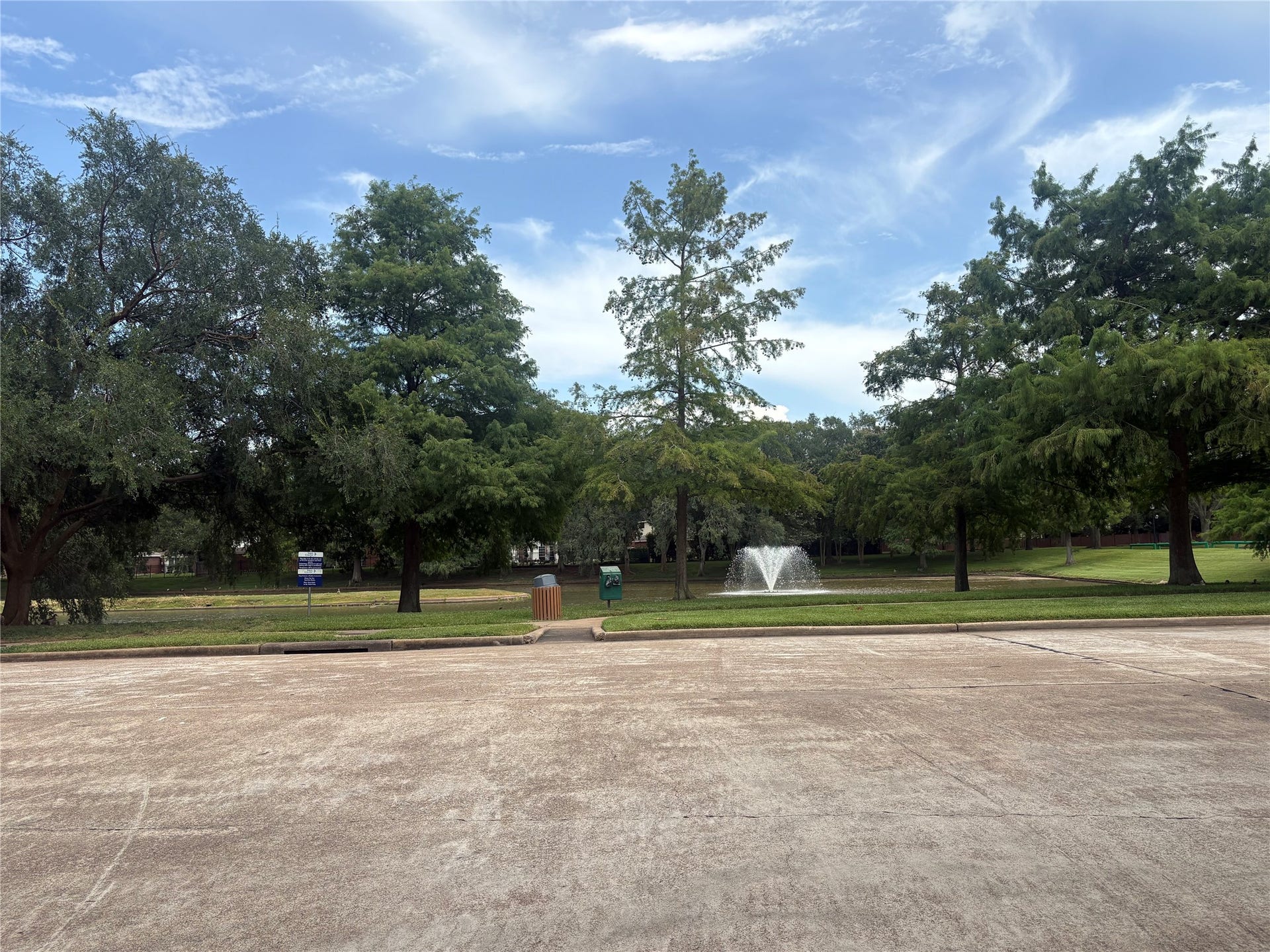 Lake view from the corner of the lot