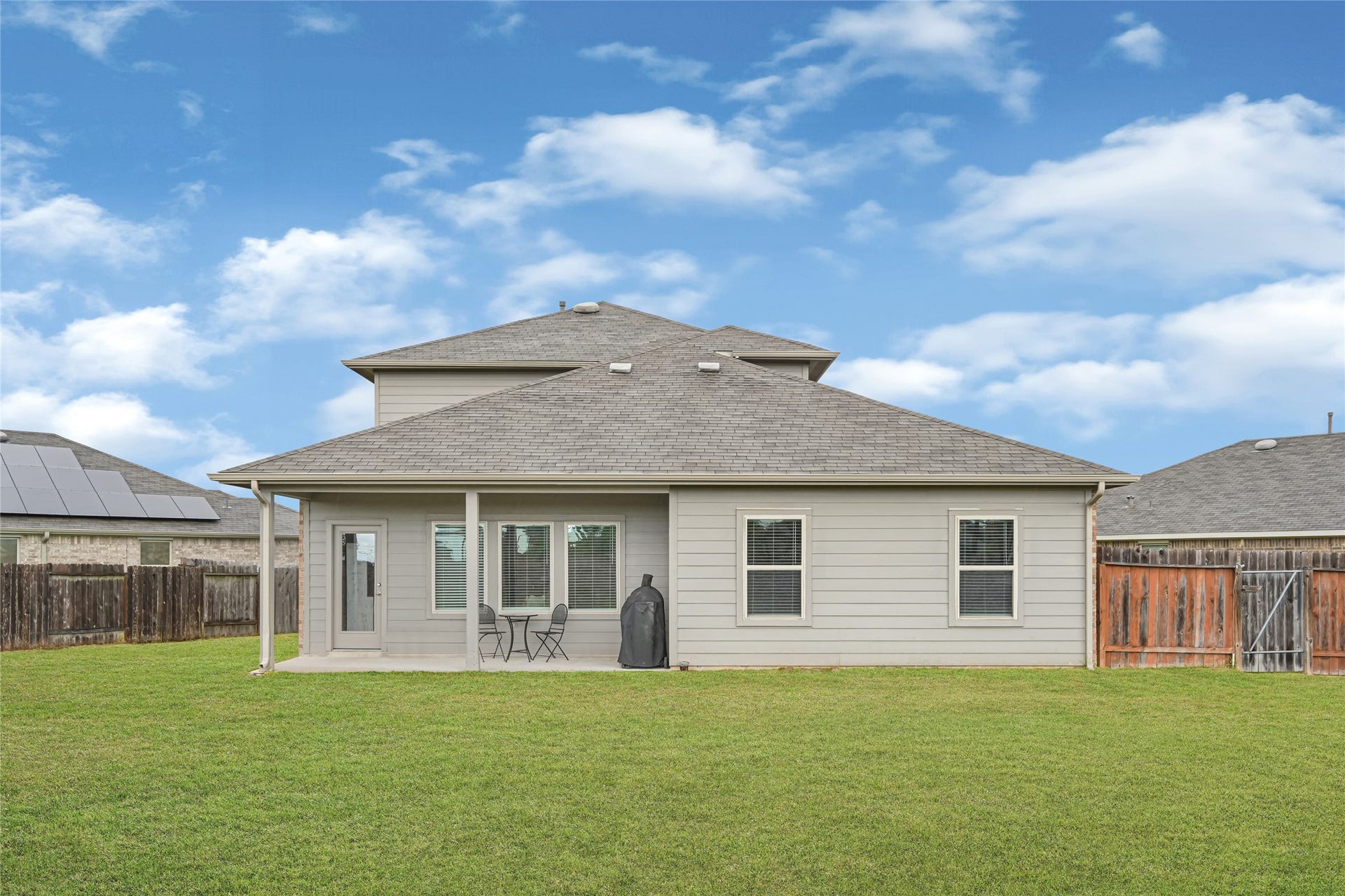 View of the back of the home.