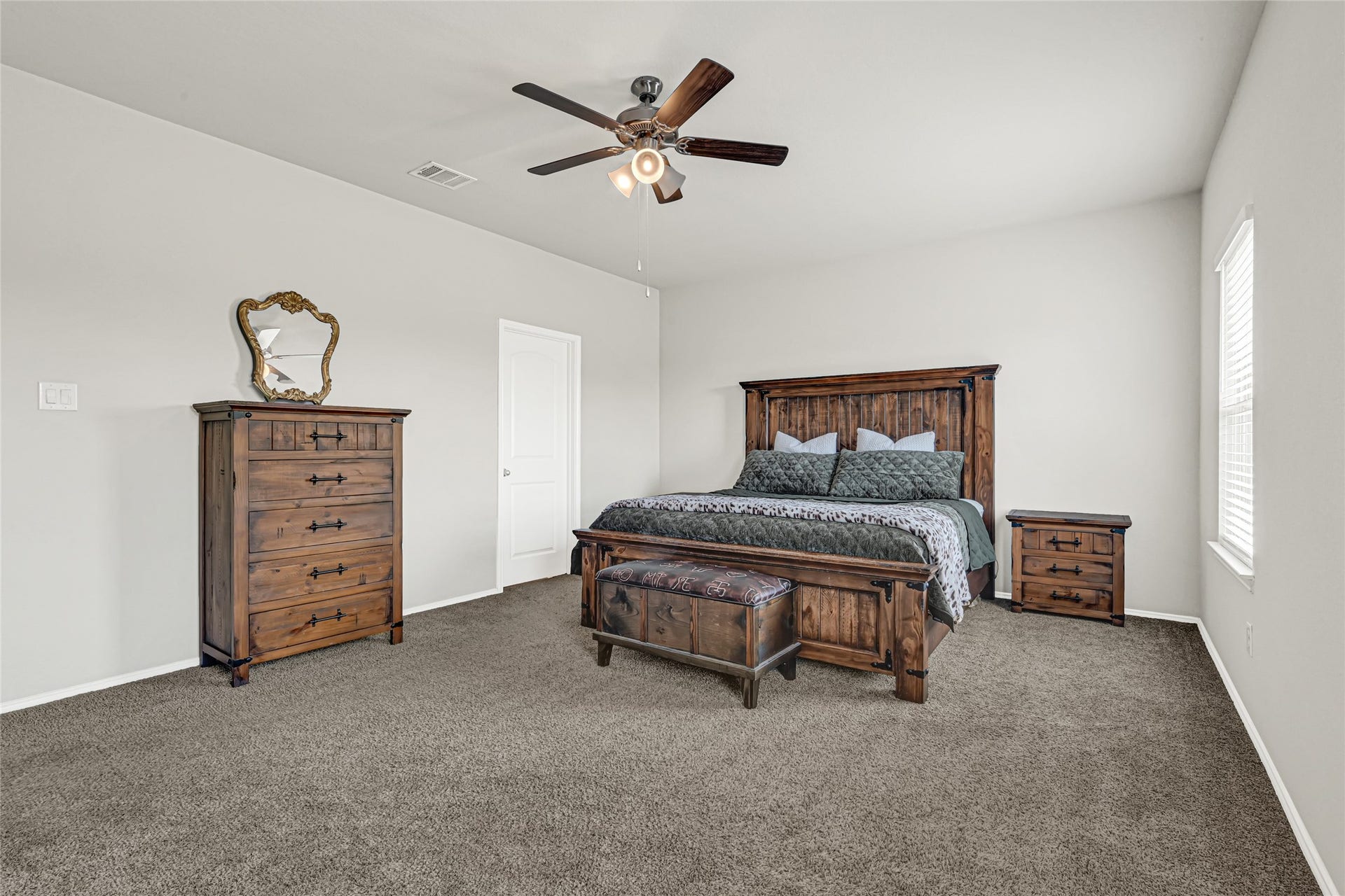 HUGE primary bedroom located on the first floor.