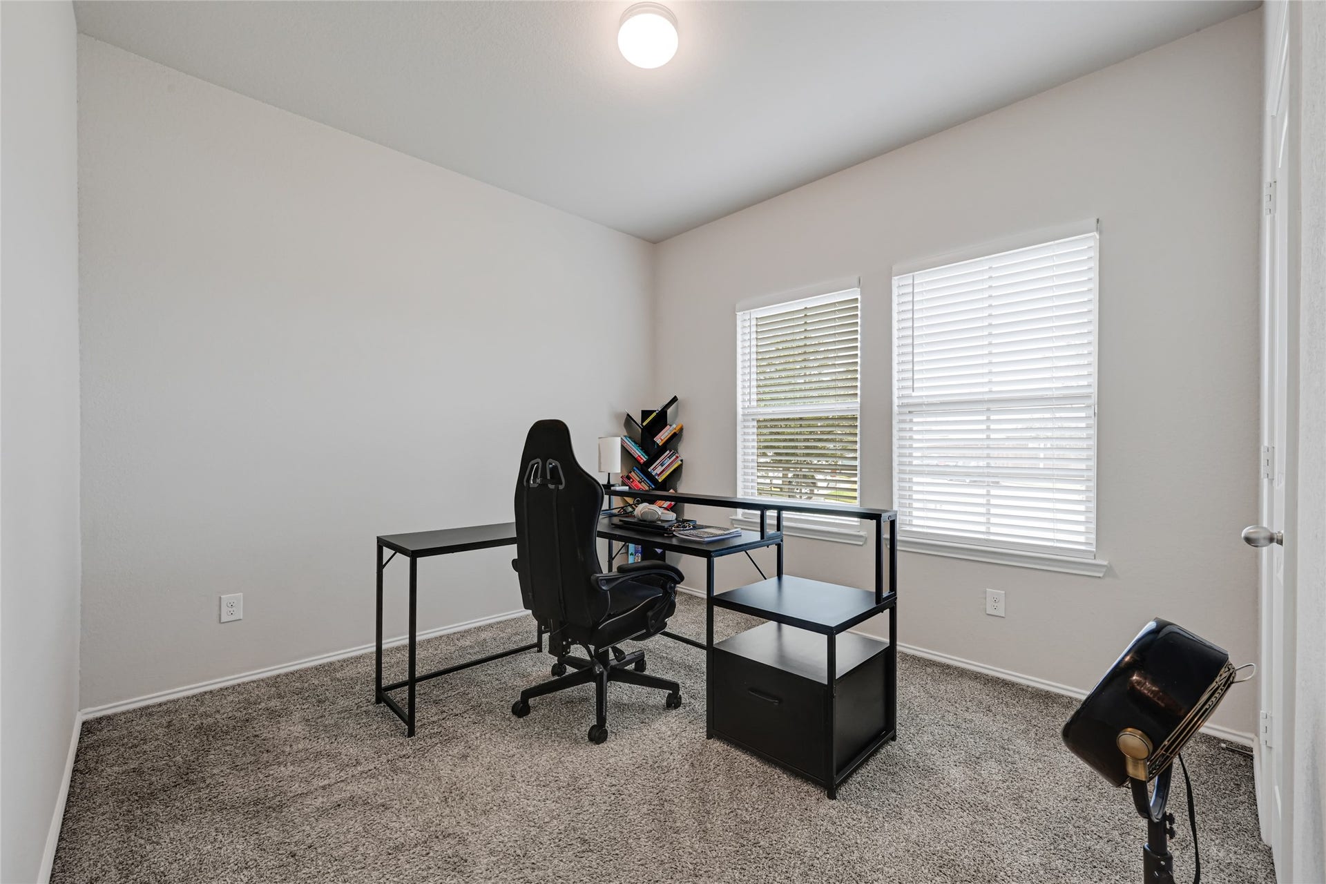 Bedroom 1 currently being used as an office.
