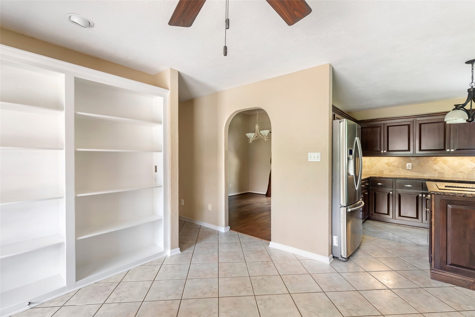 26342 Hill And Dale Avenue, Splendora, TX 77372 Built in shelving in breakfast nook.