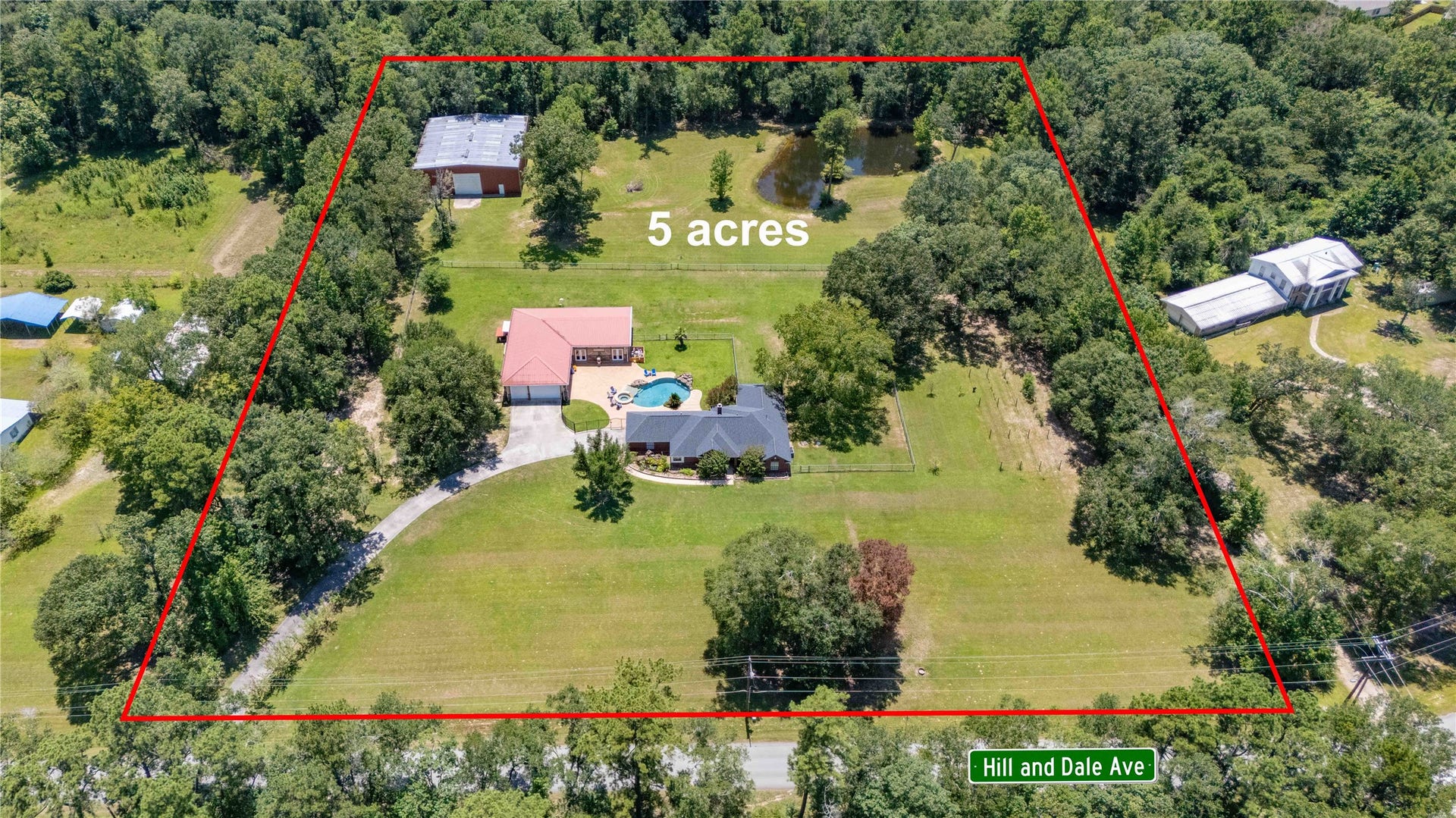26342 Hill And Dale Avenue, Splendora, TX 77372 5 unrestricted acres with room to roam and a pond.