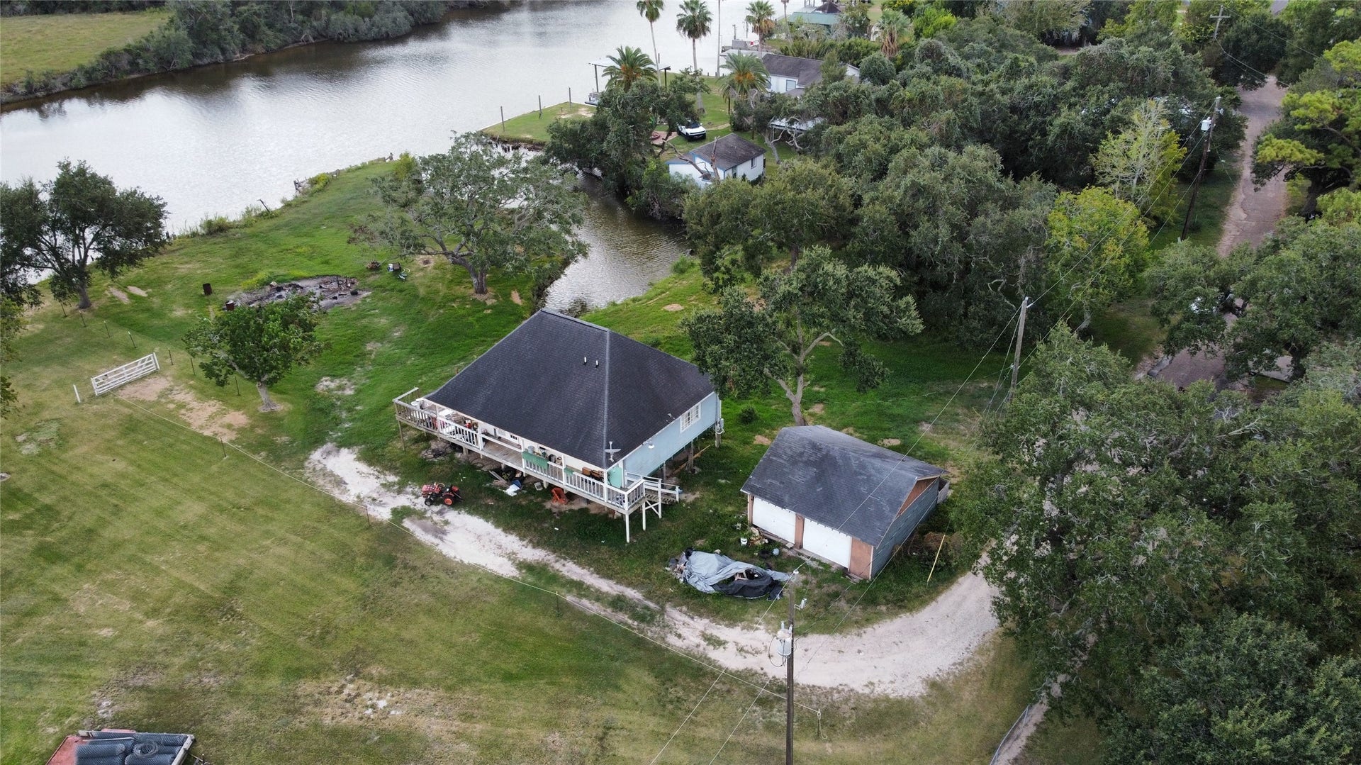 ariel view of property