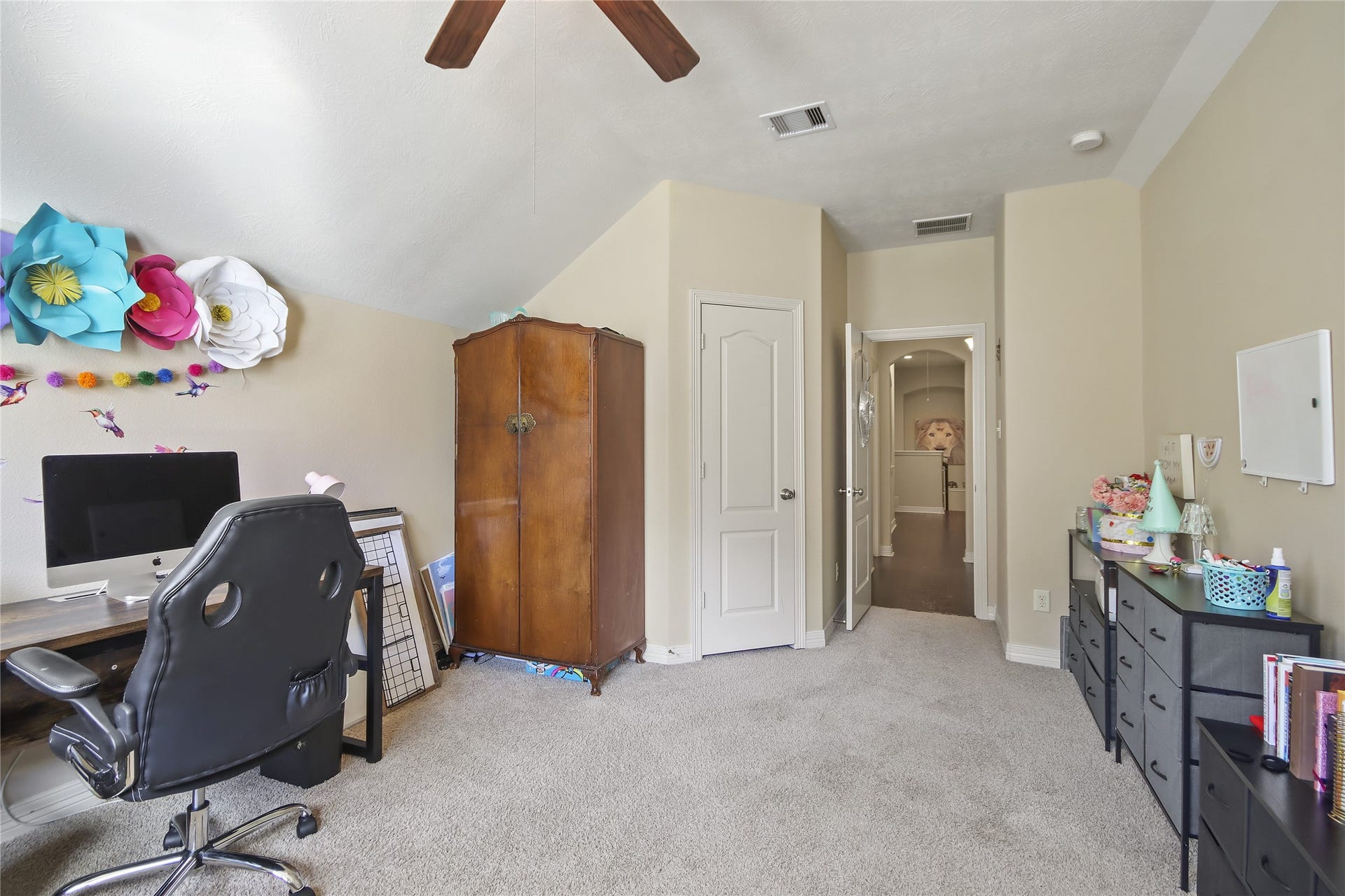 Another view of the third  bedroom.