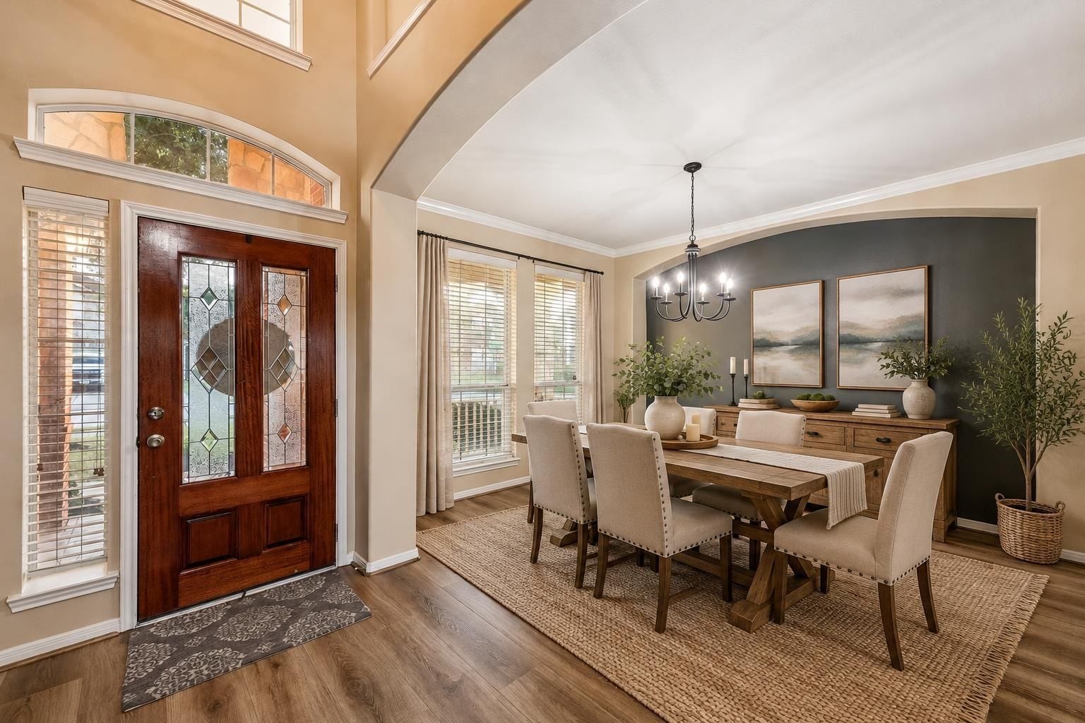 Very large formal dining. Great For entertaining! Virtually staged.