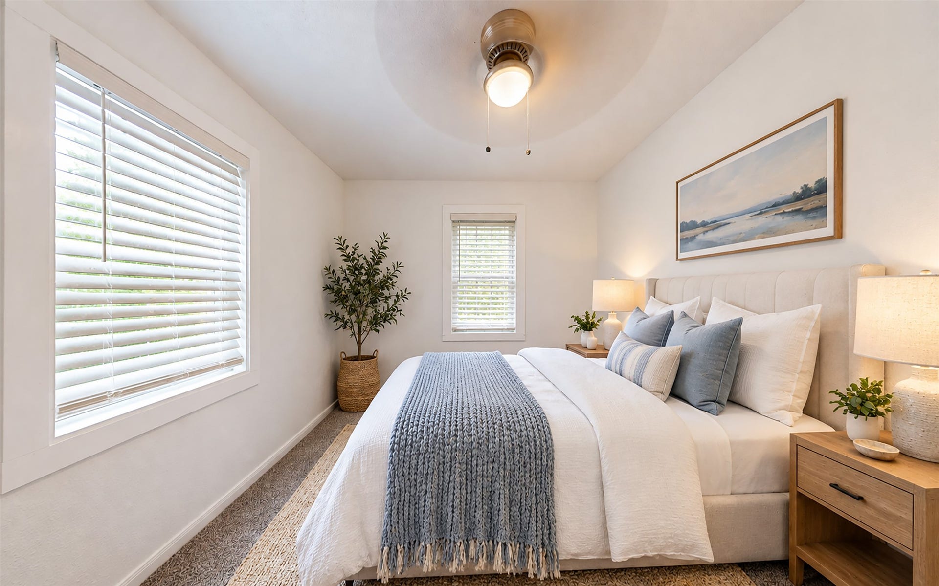 Virtually Staged Bedroom