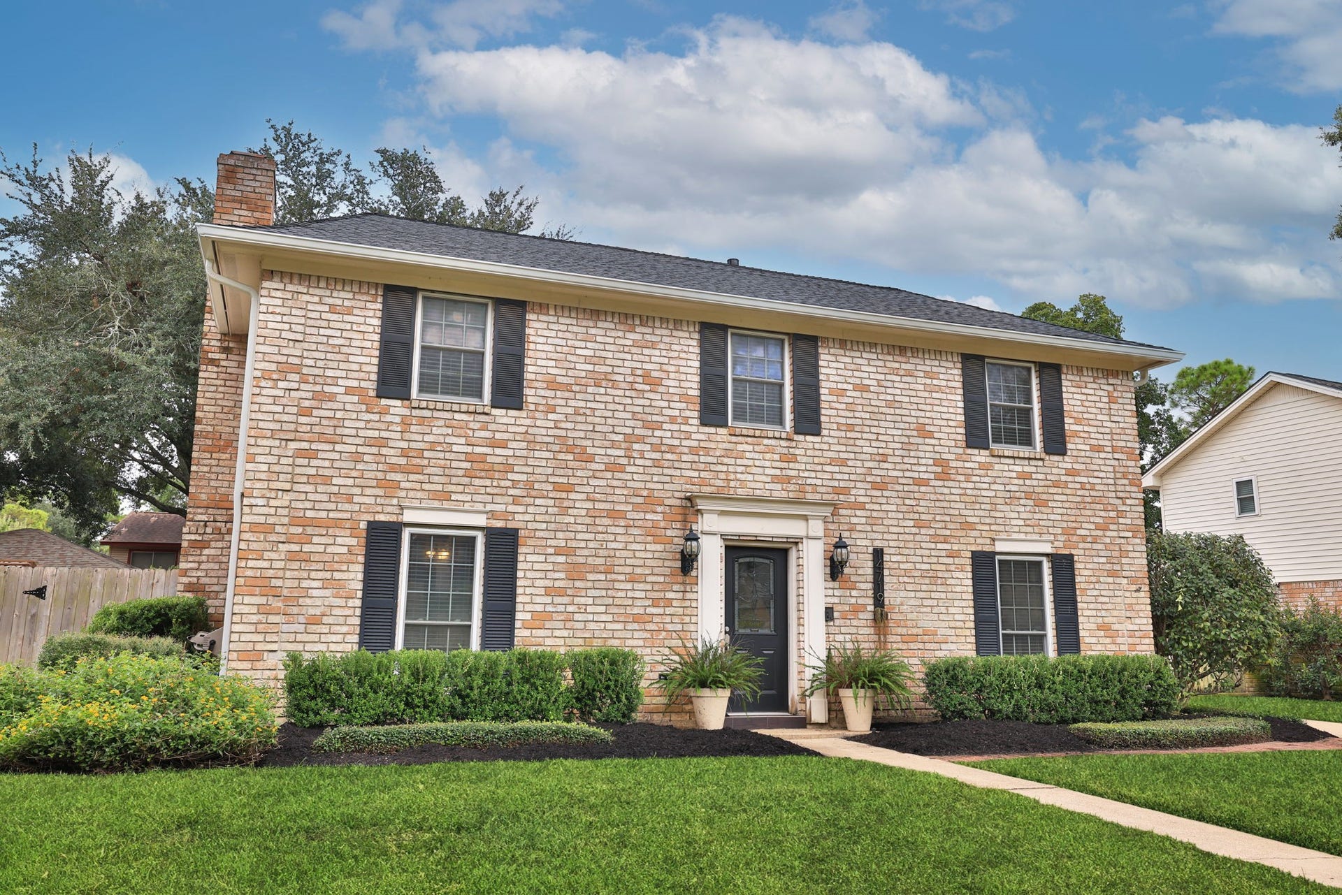 14719 Rio Pinar Drive, Houston, TX 77095 Front of House with Nice Landscaping