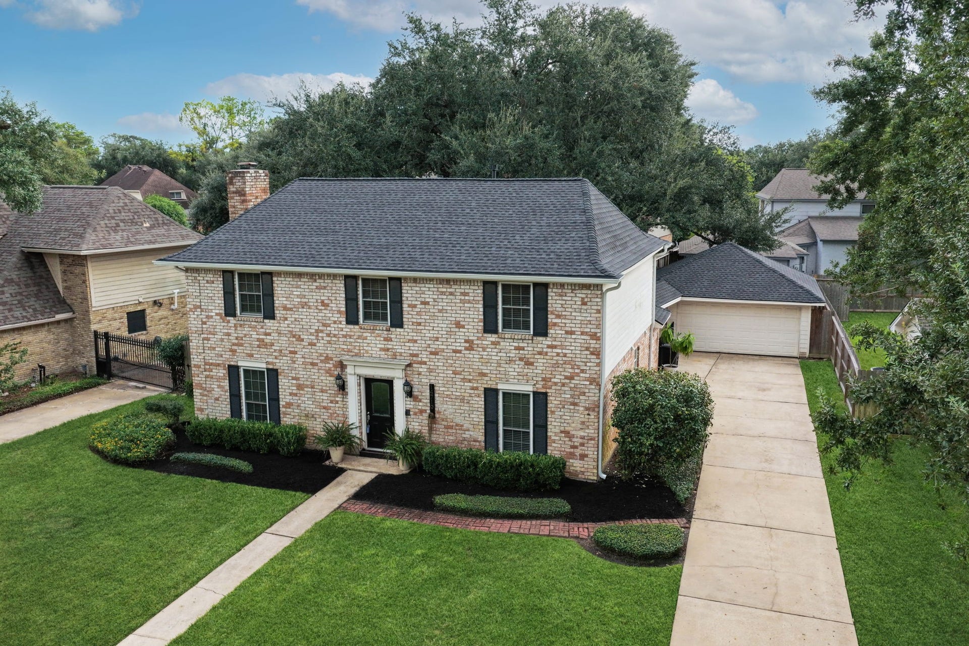 14719 Rio Pinar Drive, Houston, TX 77095 Another Angle of Property from Drone