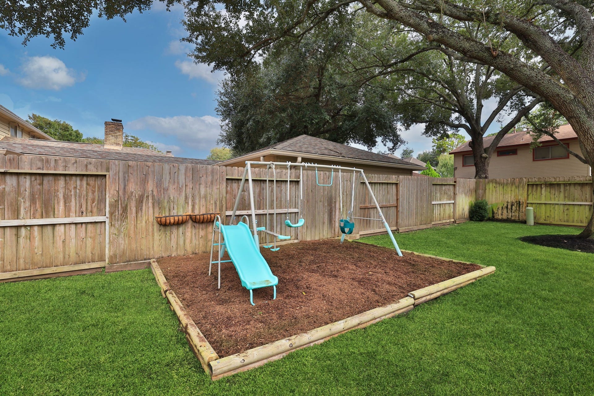 14719 Rio Pinar Drive, Houston, TX 77095 Swing Set is Ready for Kids or Grandkids!