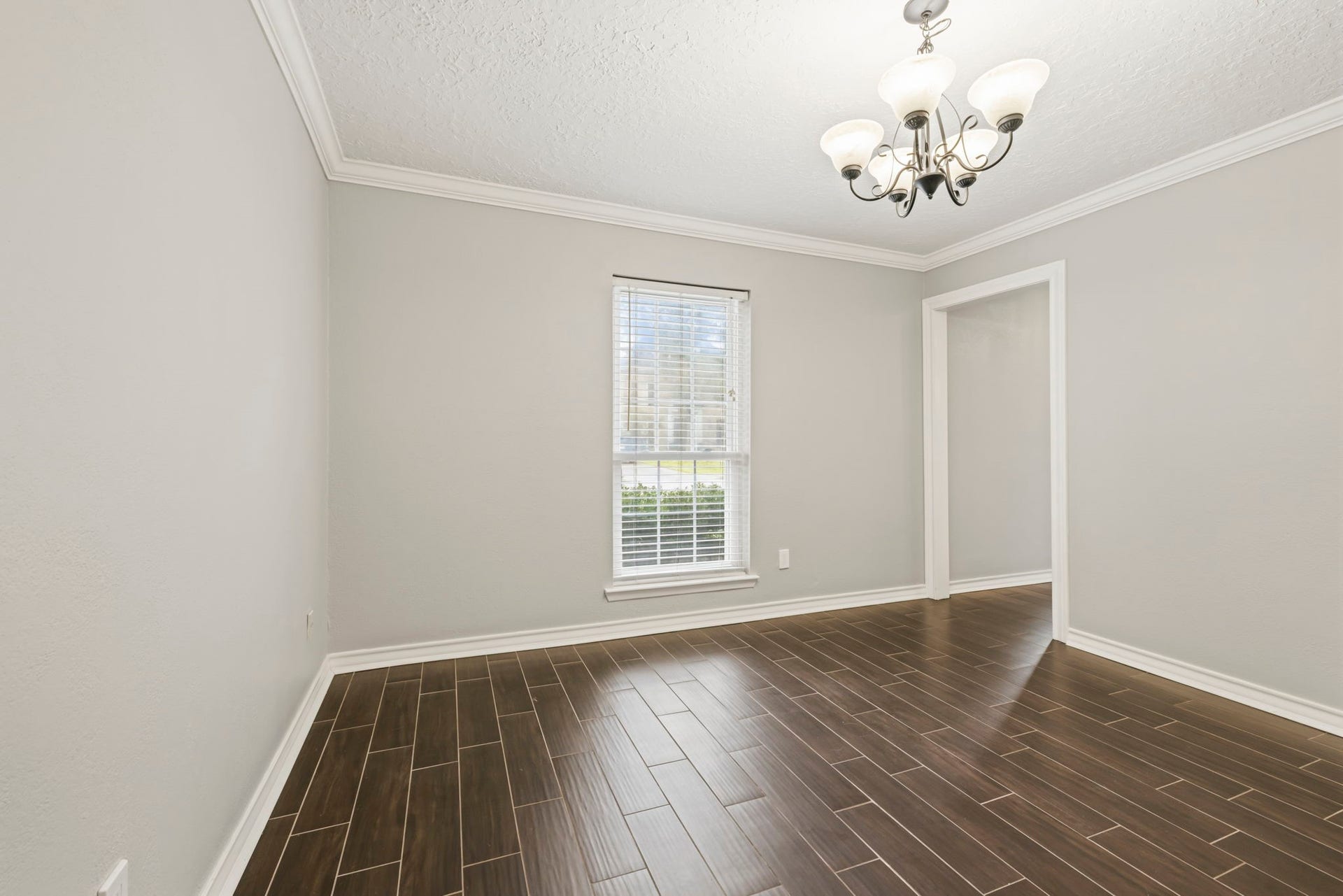 14719 Rio Pinar Drive, Houston, TX 77095 Dining Room with Nice Light Fixture
